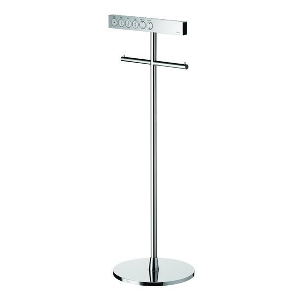 Remote control stand with paper holder, floor standing
