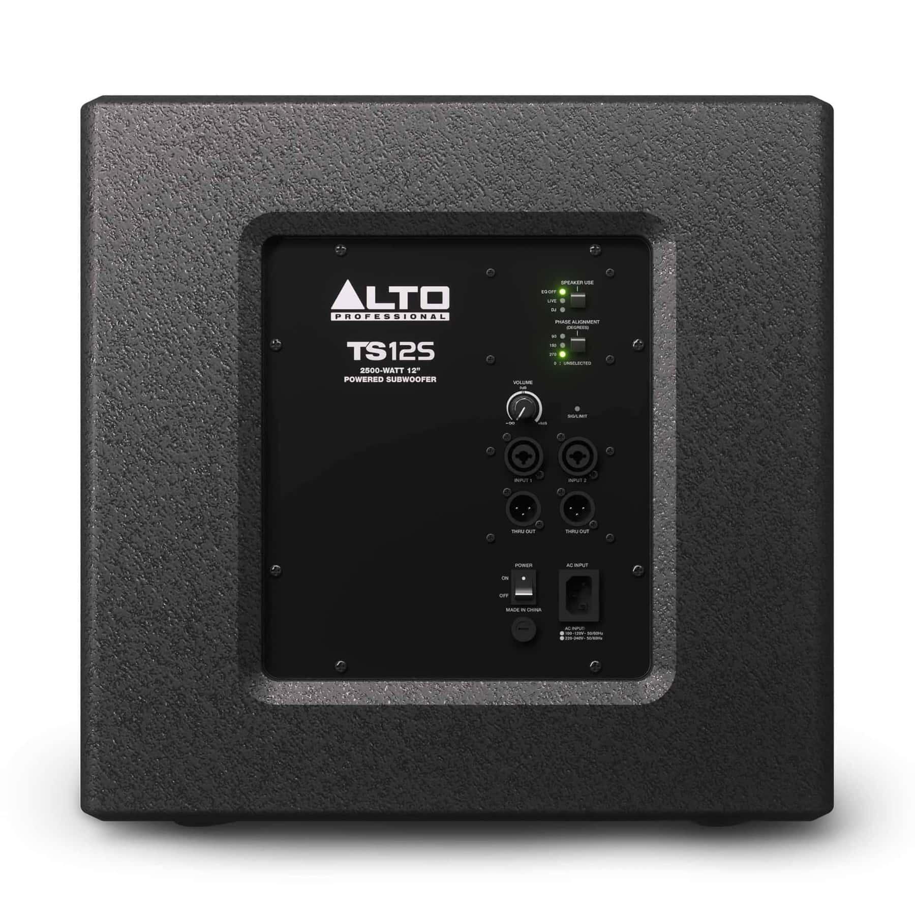 Alto Professional TS12S subwoofer rear