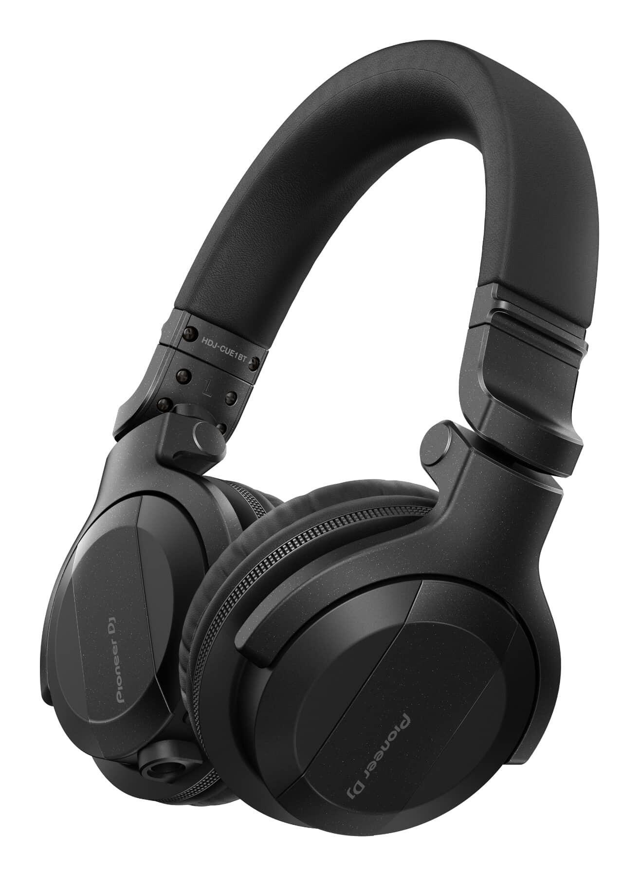 Pioneer DJ HDJ-CUE1BT-K Black Bluetooth DJ Headphones hero shot