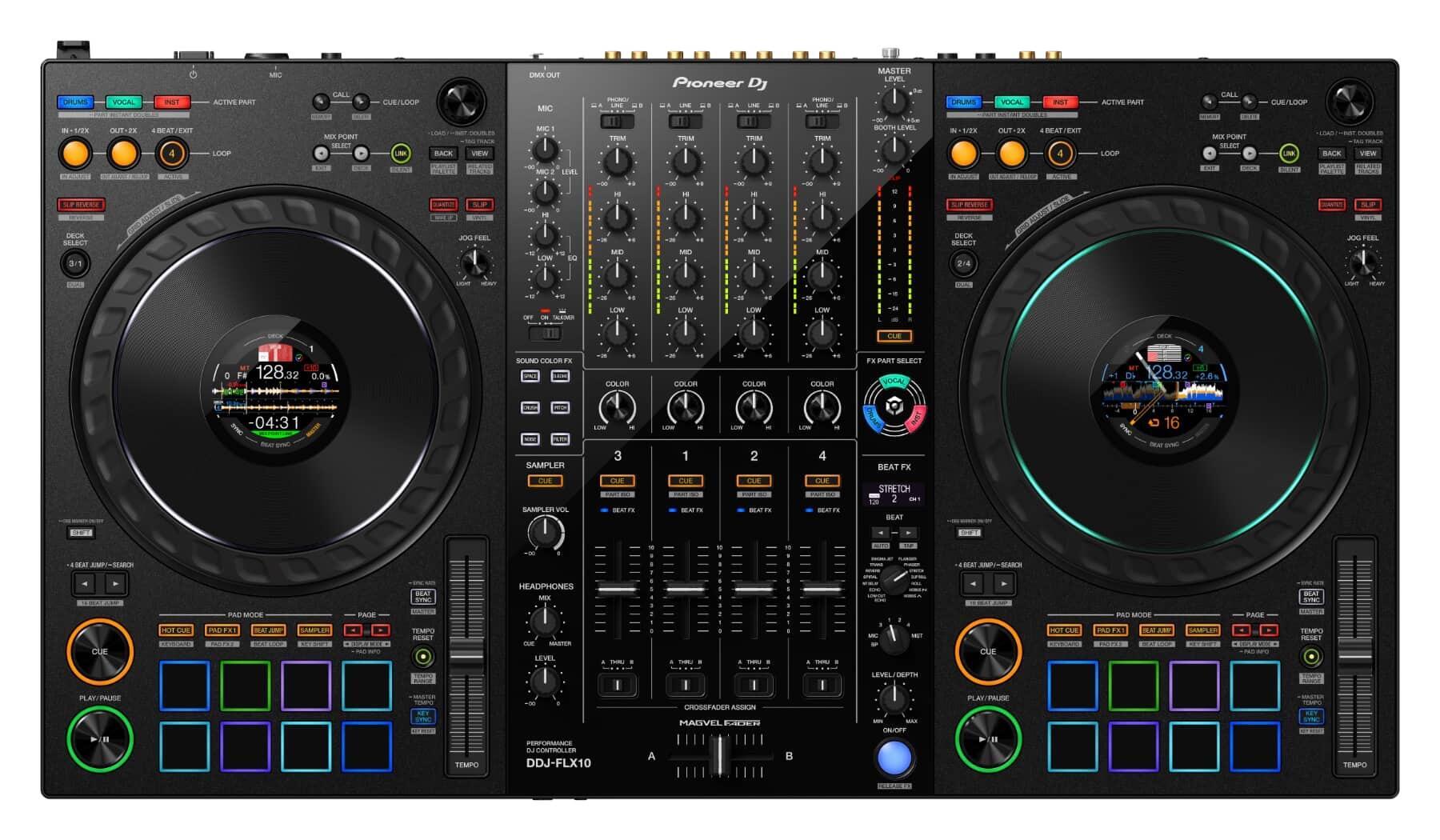 Pioneer DJ DDJ-FLX10 Professional DJ Controller top