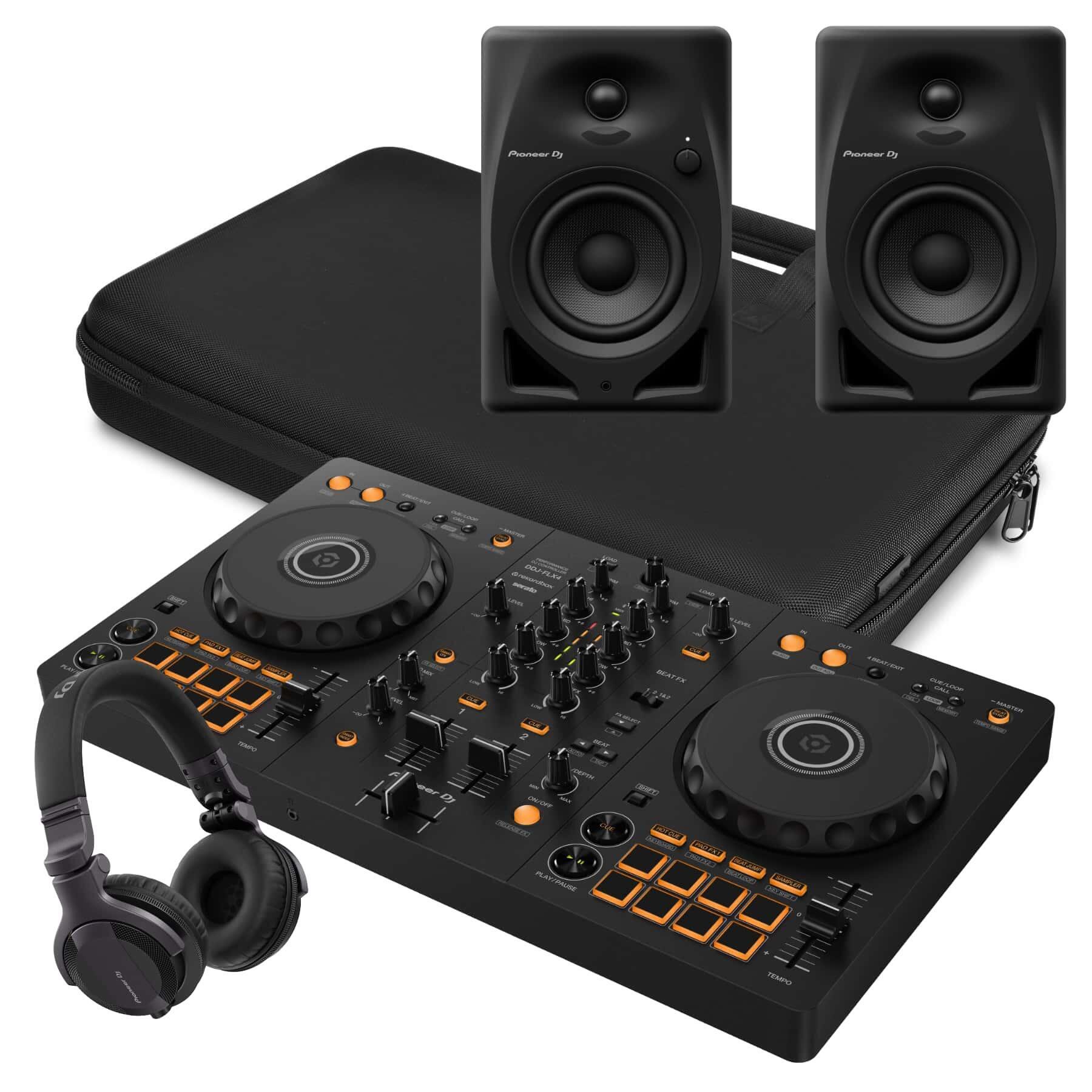 Pioneer DJ DDJ-FLX4 & DM-40D CUE1 Bag Package