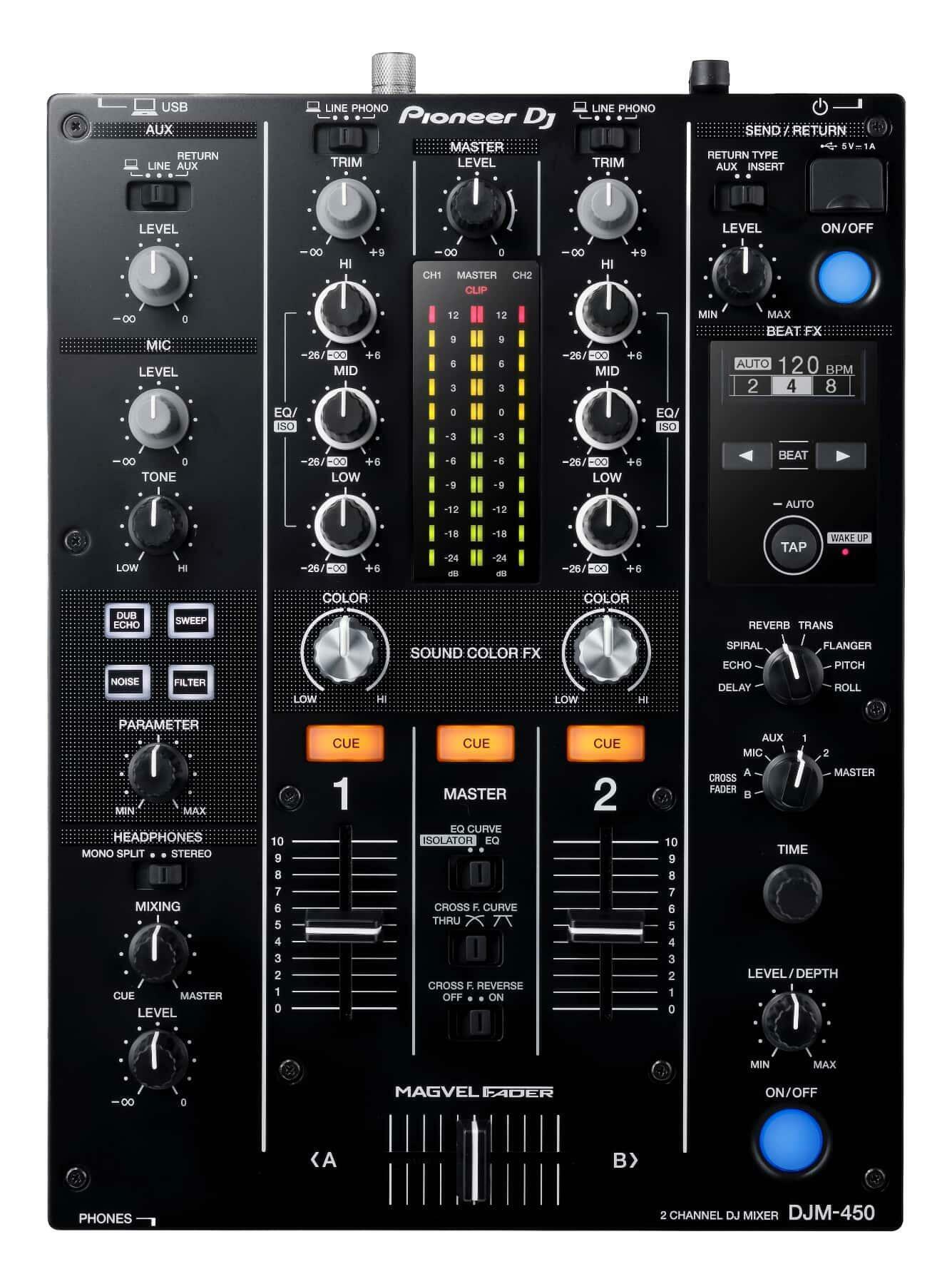 Pioneer DJ DJM-450 DJ Mixer top