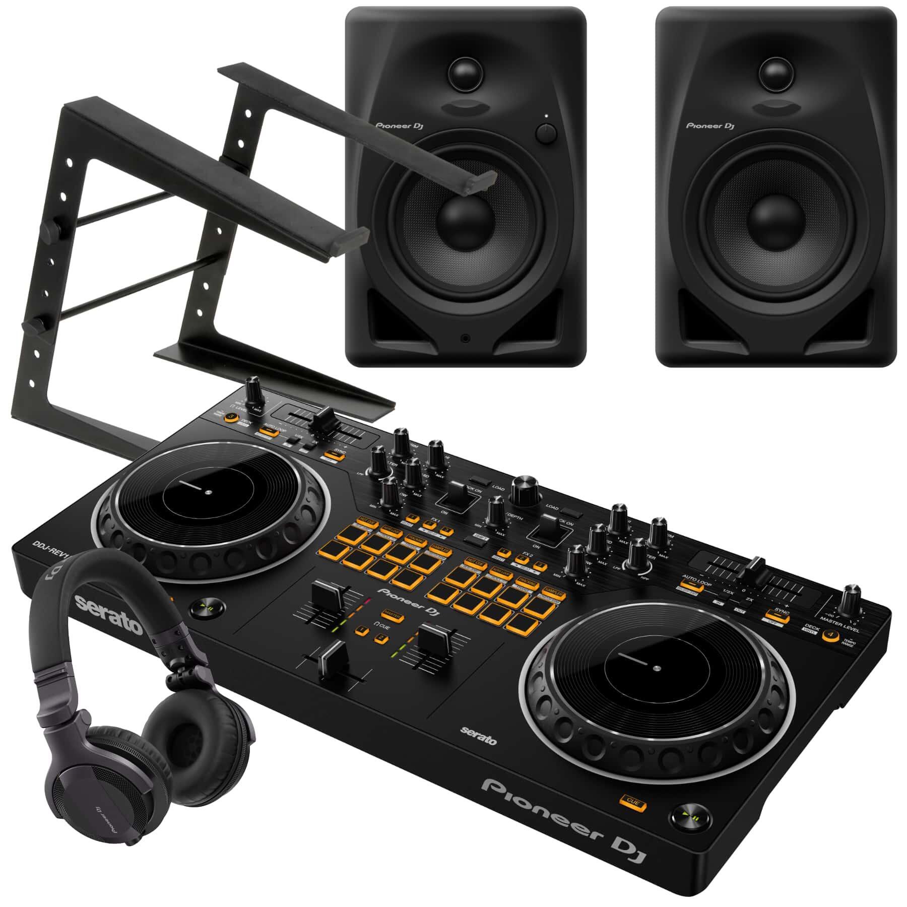 Pioneer DJ DDJ-REV1 & DM-50D Bundle