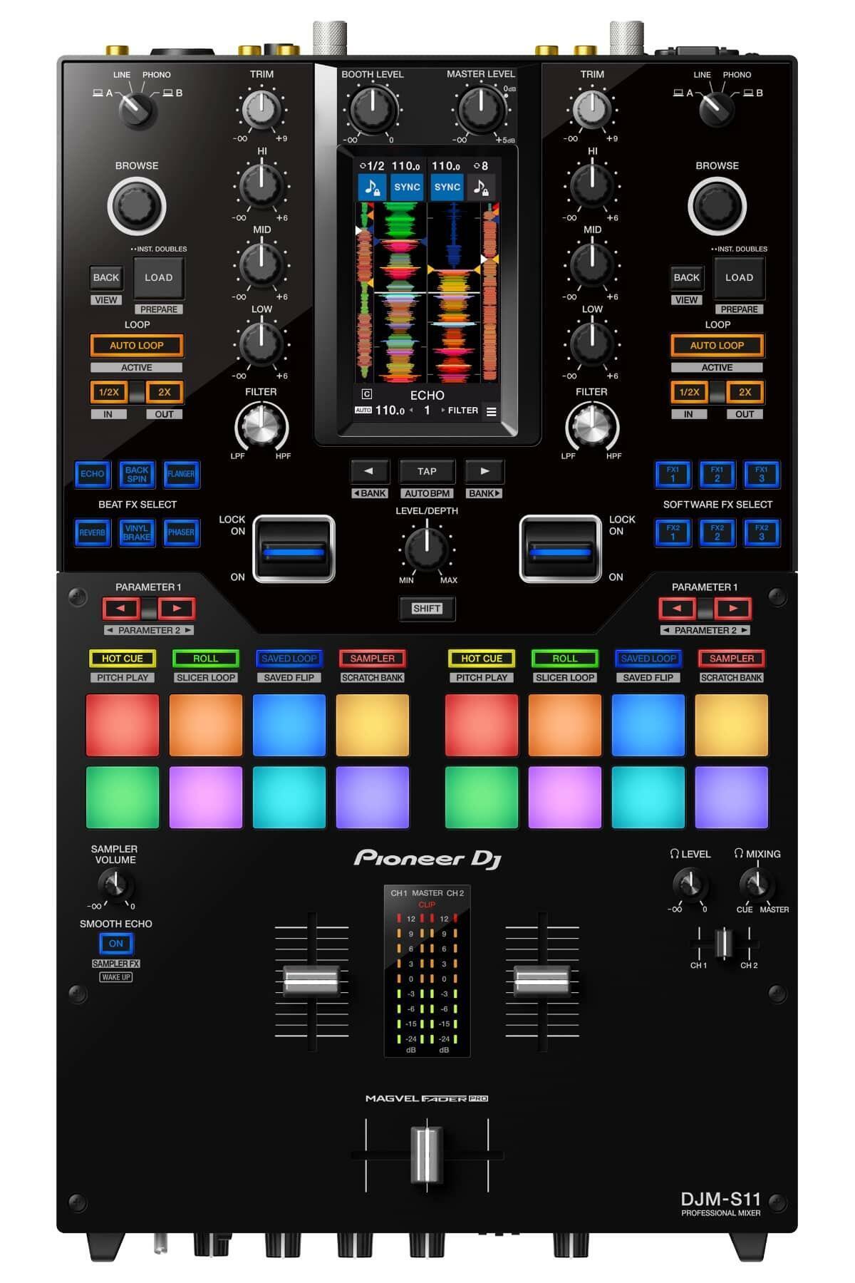 Pioneer DJ DJM-S11 Serato DJ Pro Mixer top