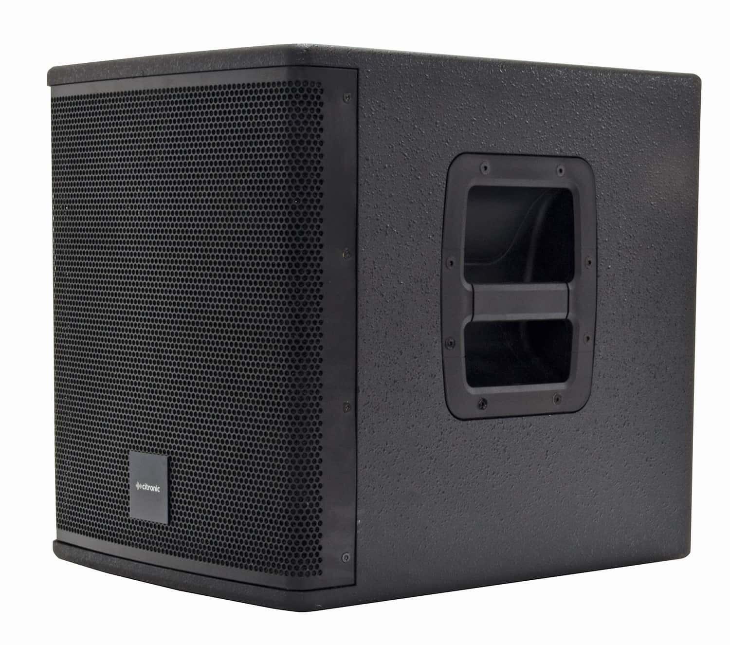 Citronic CASA-10BA active subwoofer angle