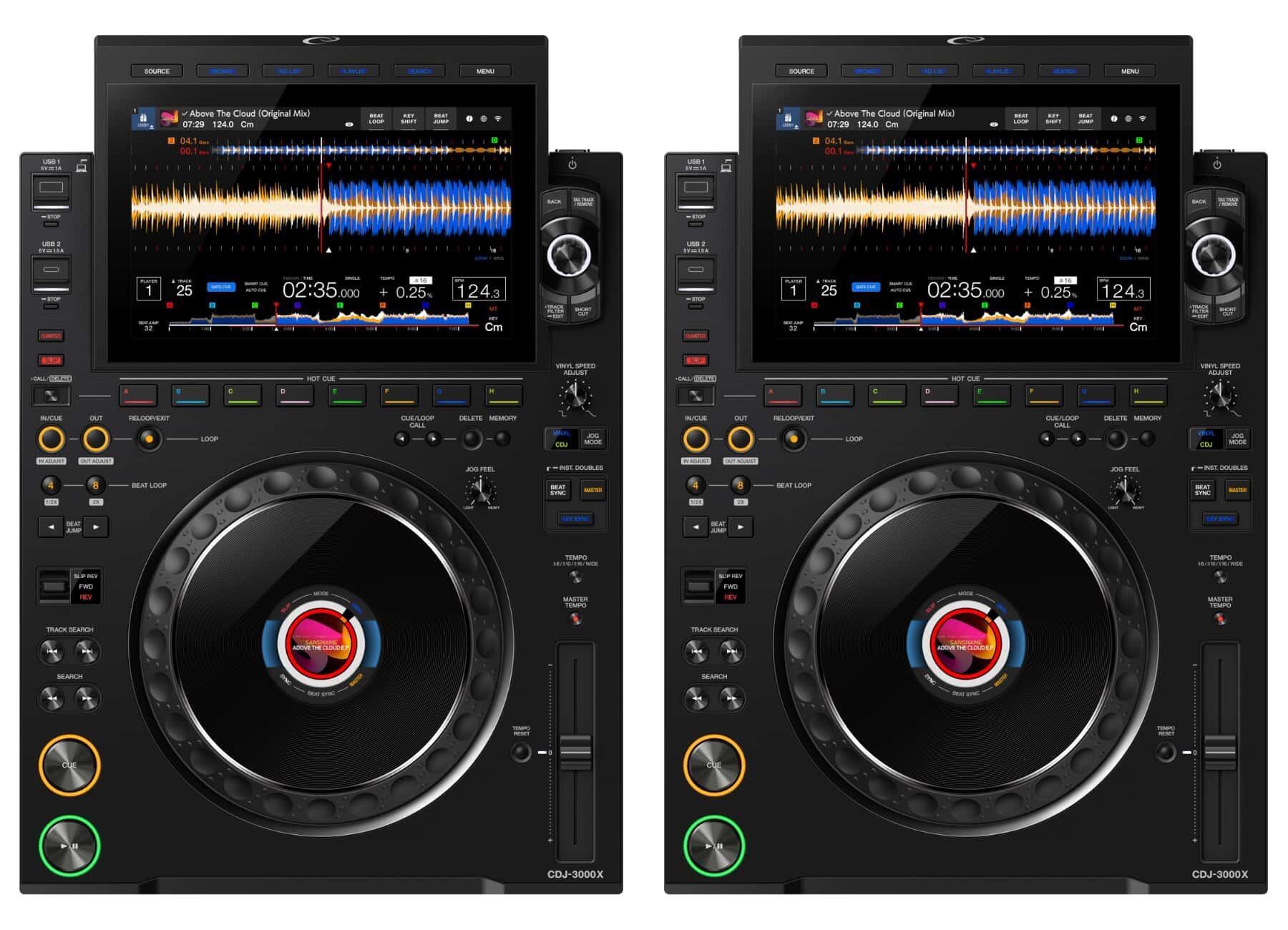 AlphaTheta CDJ-3000X Next-Generation Professional DJ Multi Player pair