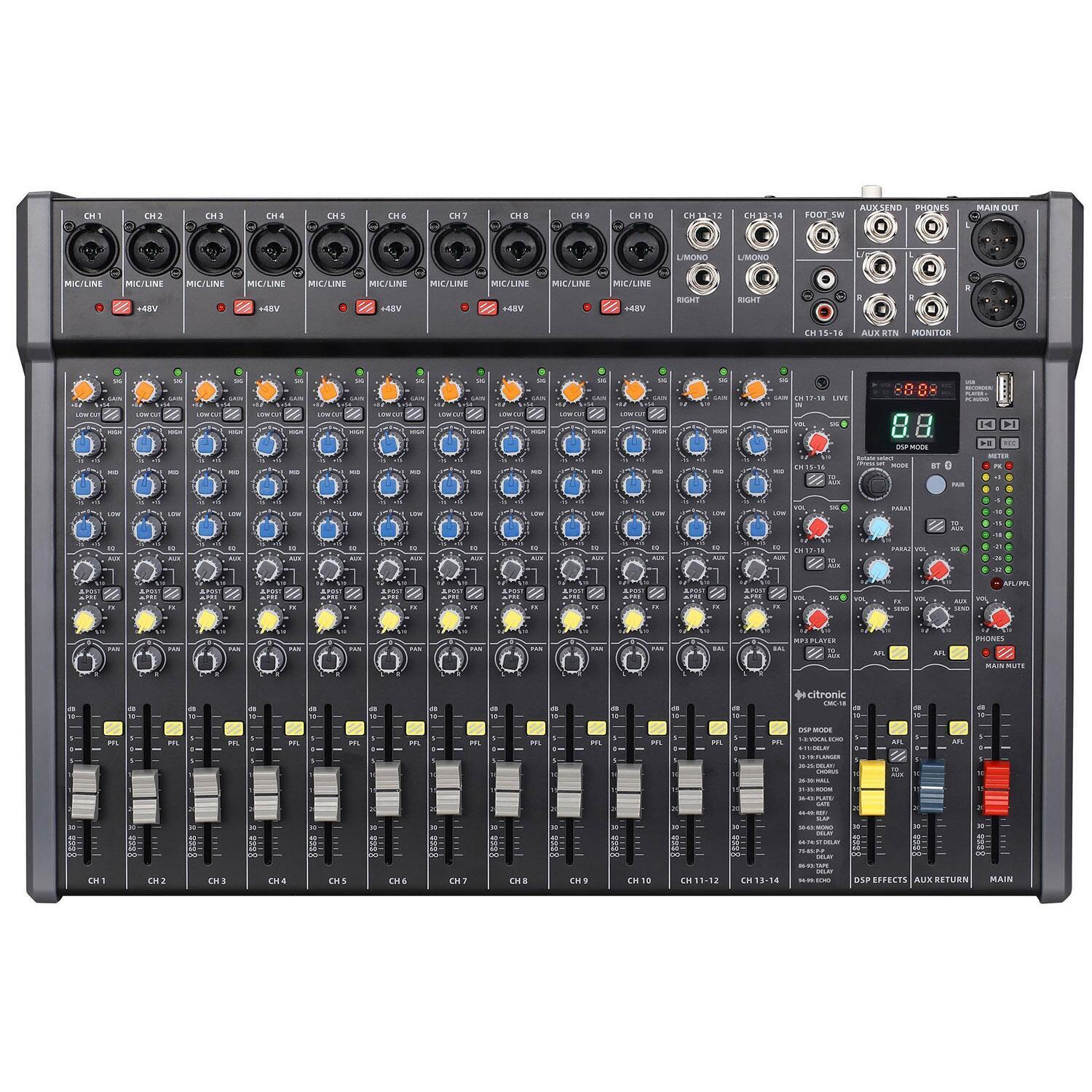 Citronic CMC-18 Live Mixing Console top