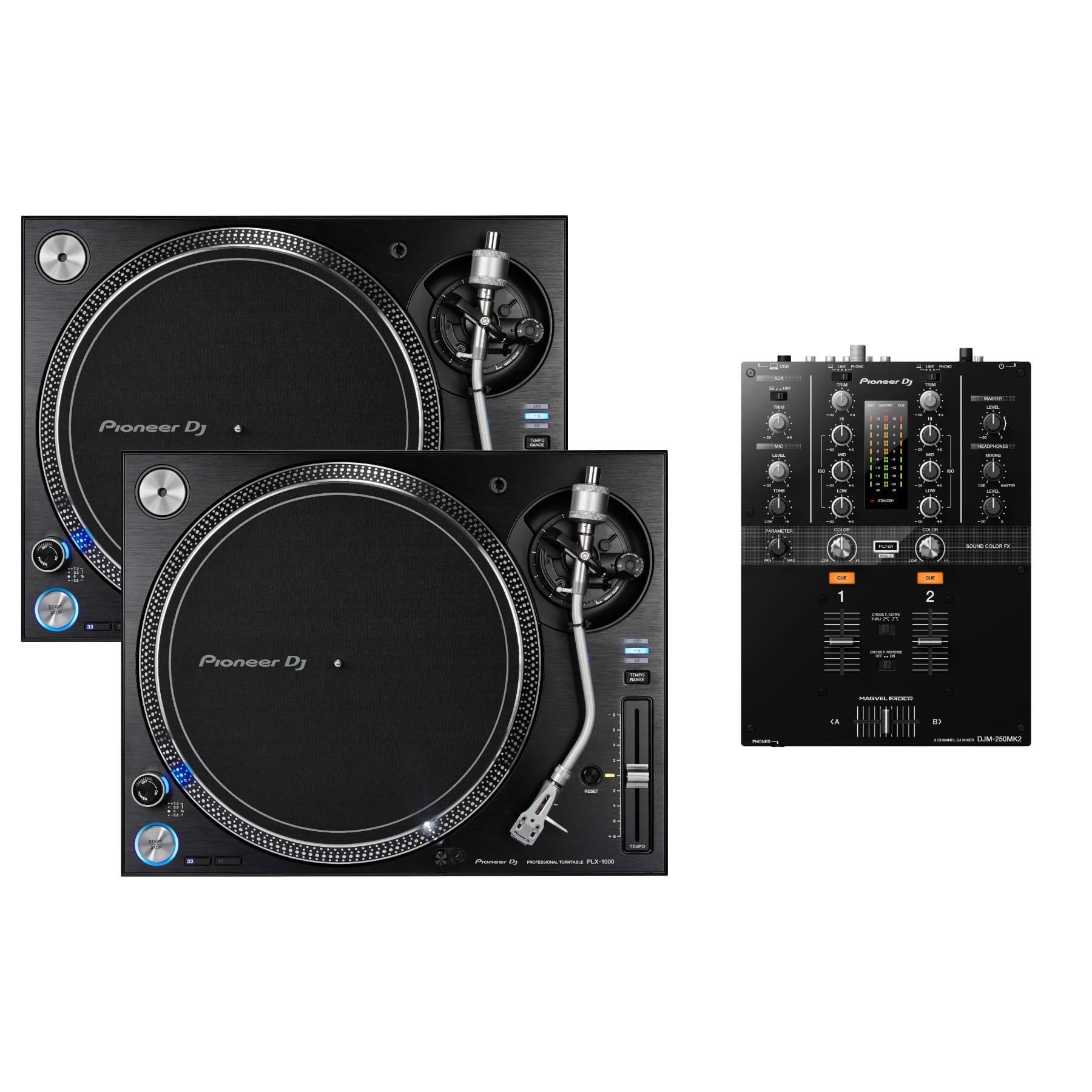 Pioneer DJ PLX-1000 & DJM-250MK2 Package