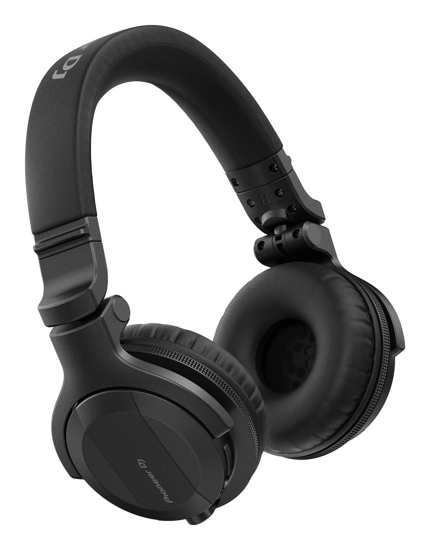 Pioneer DJ HDJ-CUE1BT-K Black Bluetooth DJ Headphones angle
