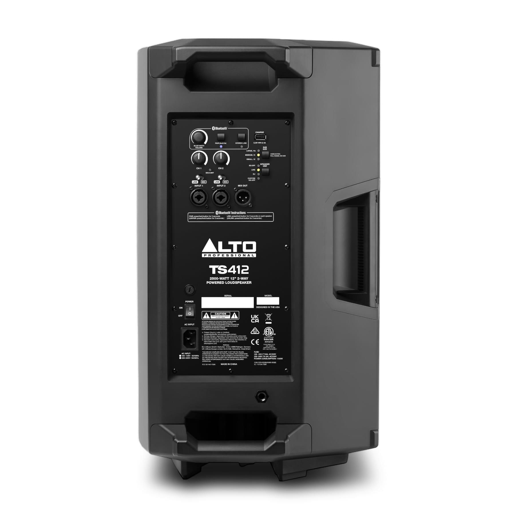 Alto Professional TS412 loudspeaker rear