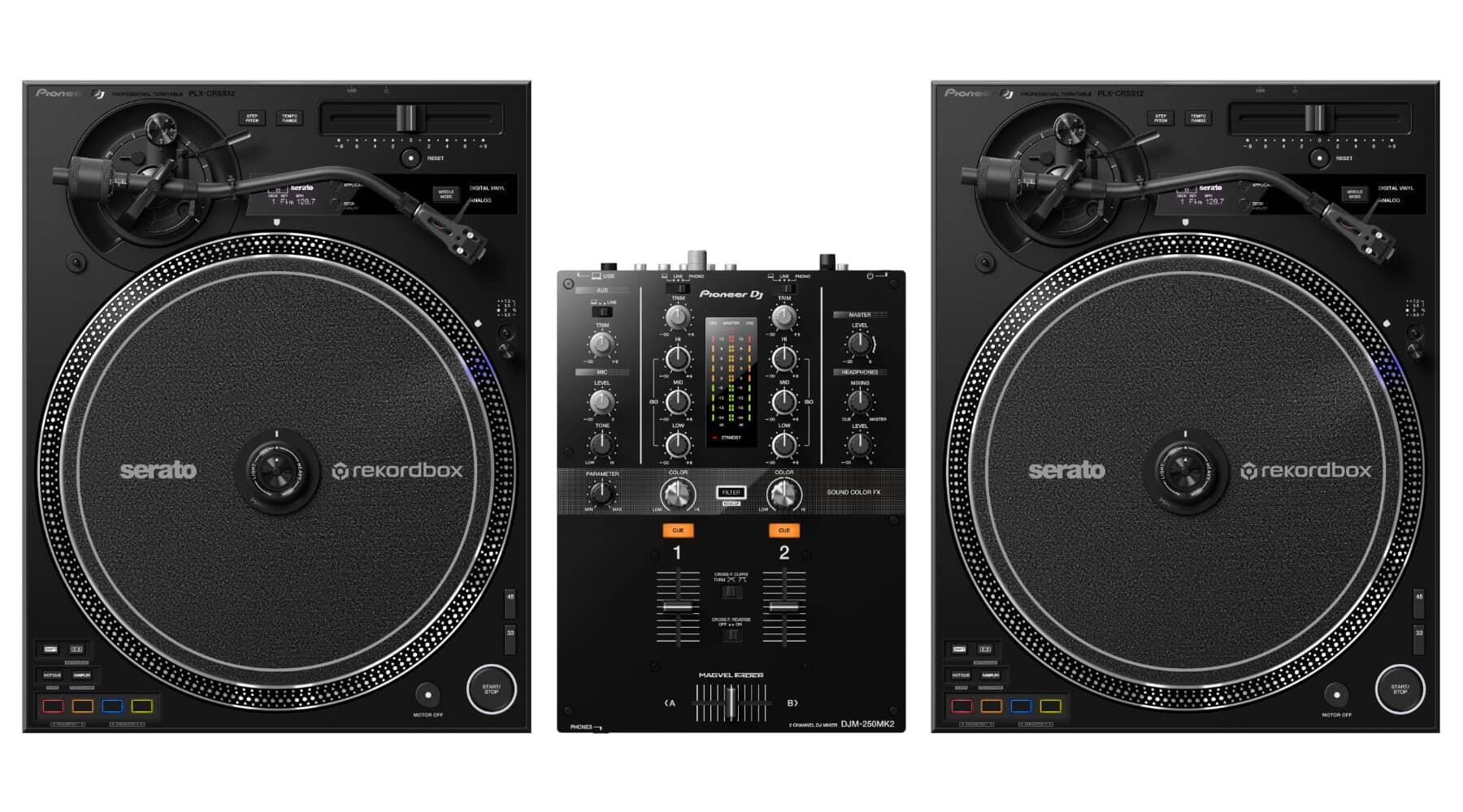 Pioneer DJ PLX-CRSS12 & DJM-250MK2 Package