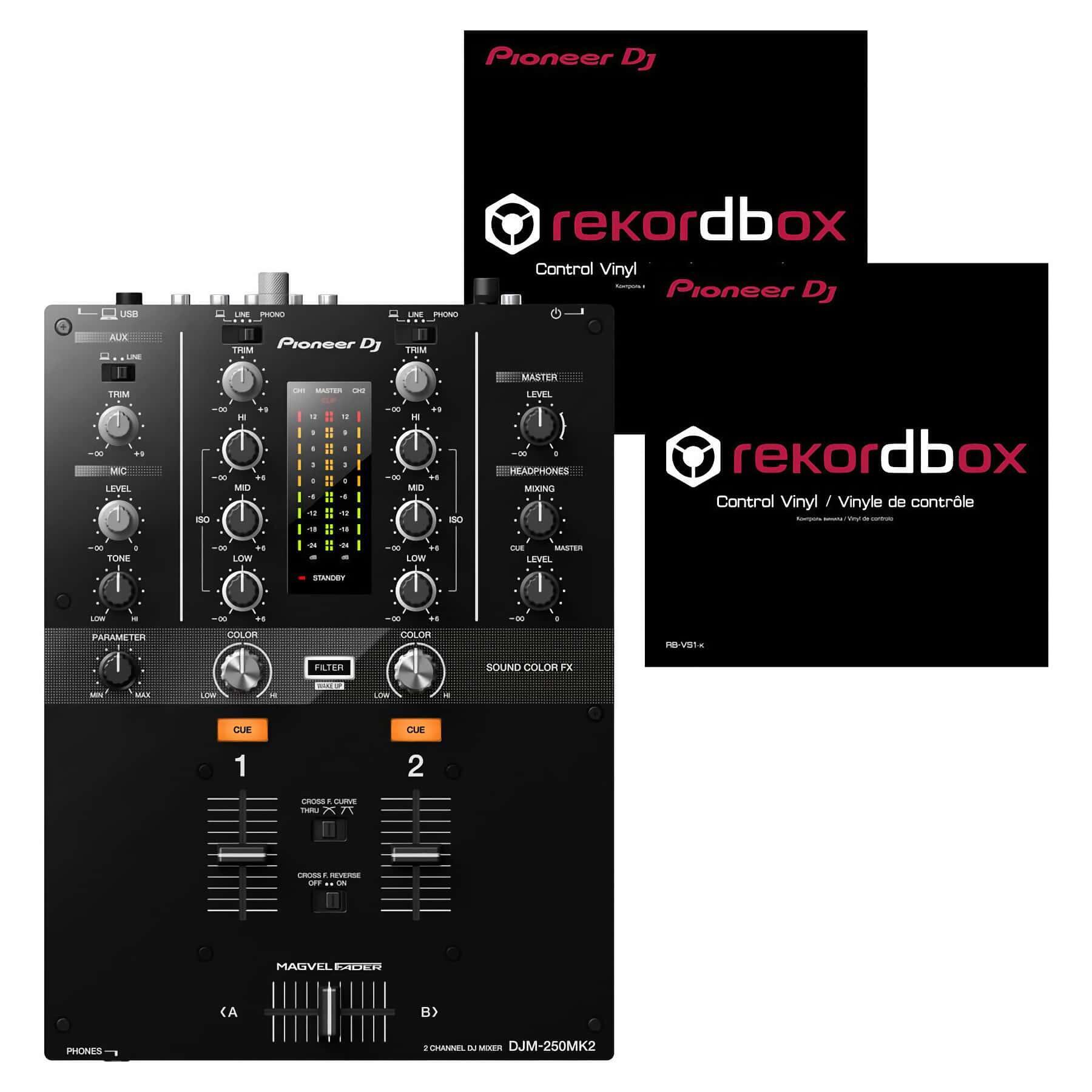 Pioneer DJ DJM-250MK2 & vinyl package