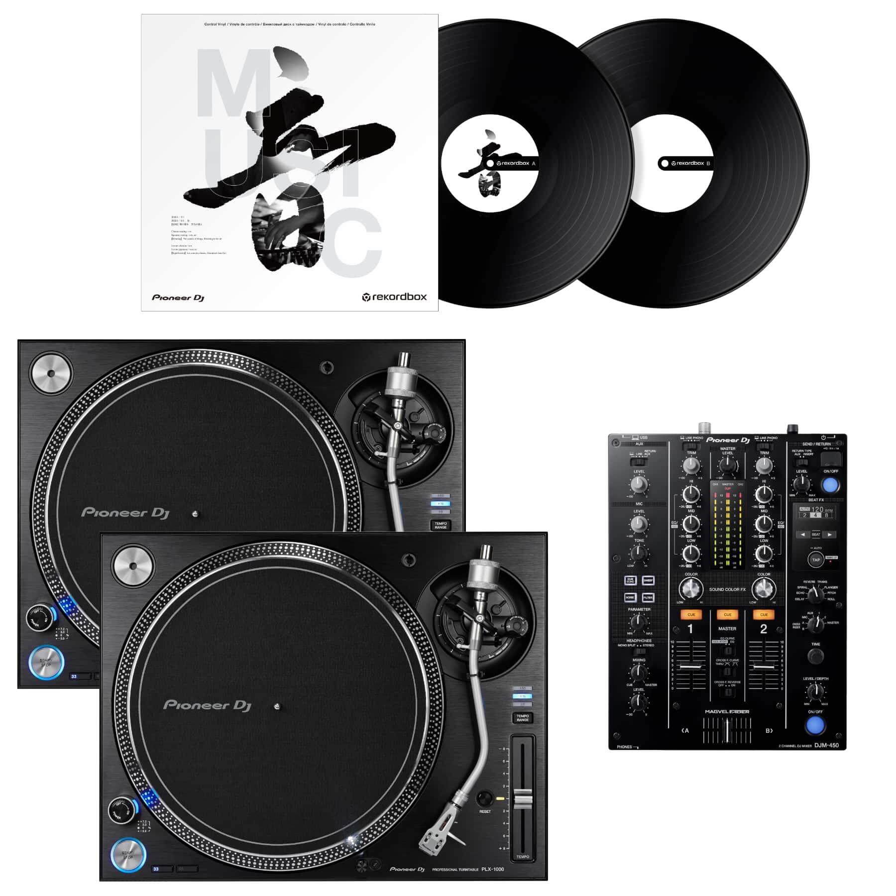 Pioneer DJ PLX-1000 & DJM-450 Package