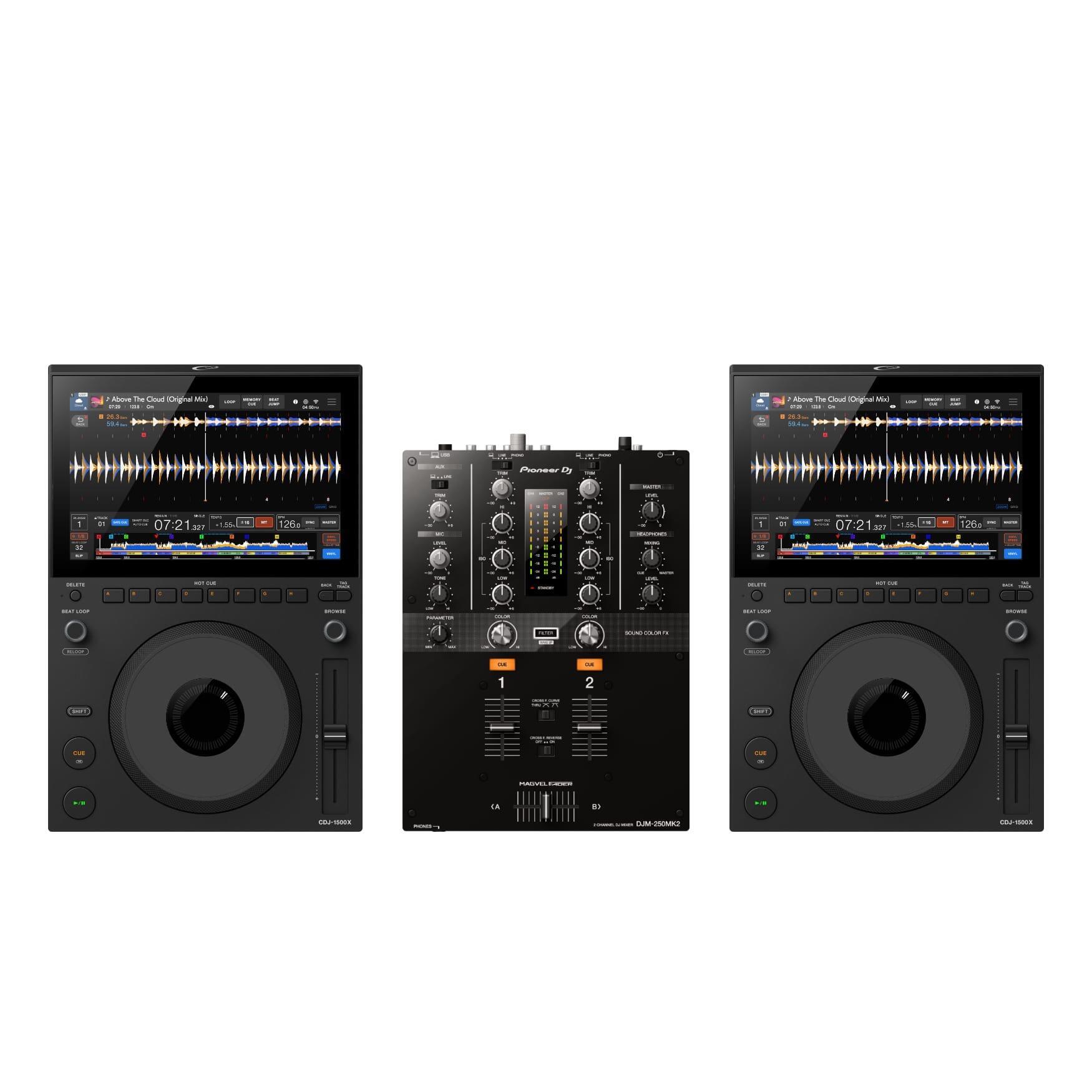 AlphaTheta CDJ-1500X & DJM-250MK2 package