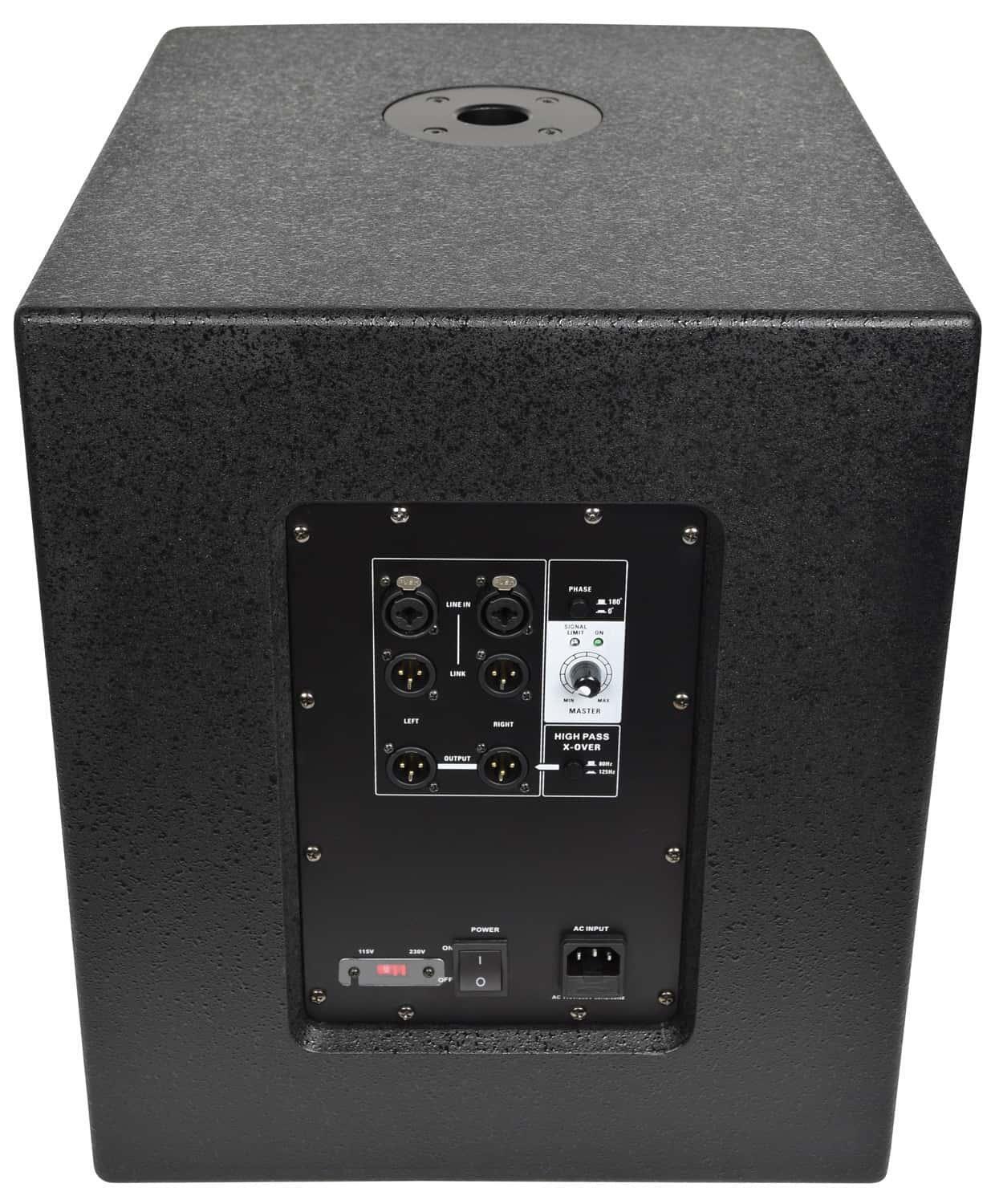 Citronic CASA-12BA active subwoofer rear