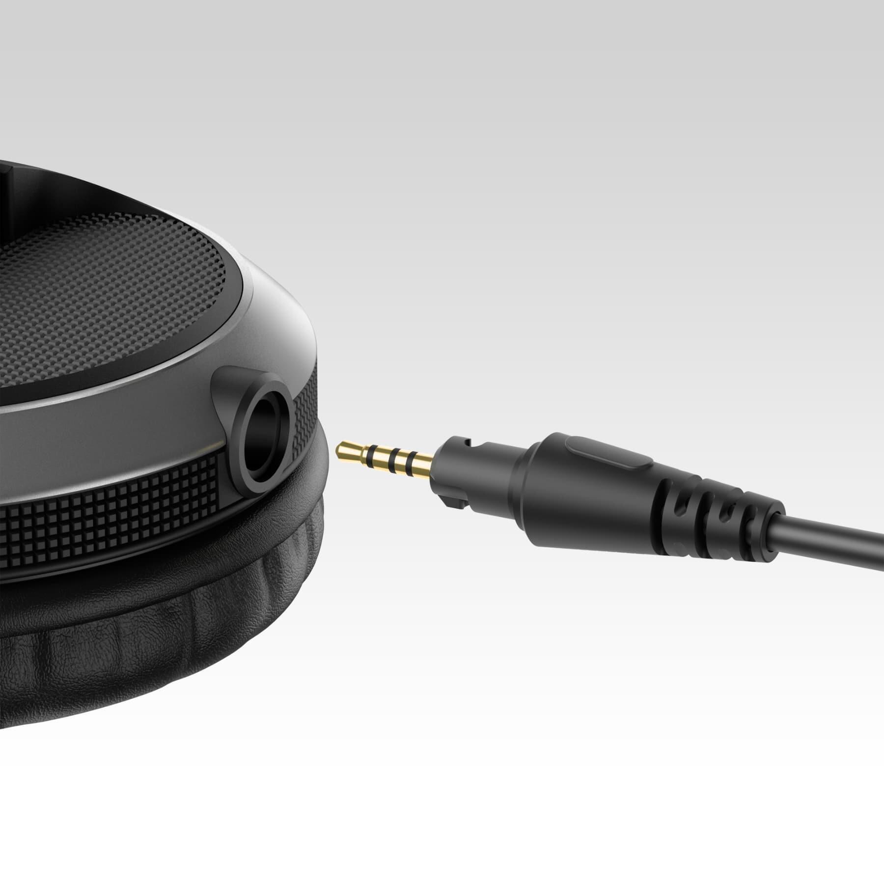 Pioneer DJ HDJ-X5-K Over-Ear DJ Headphones plug