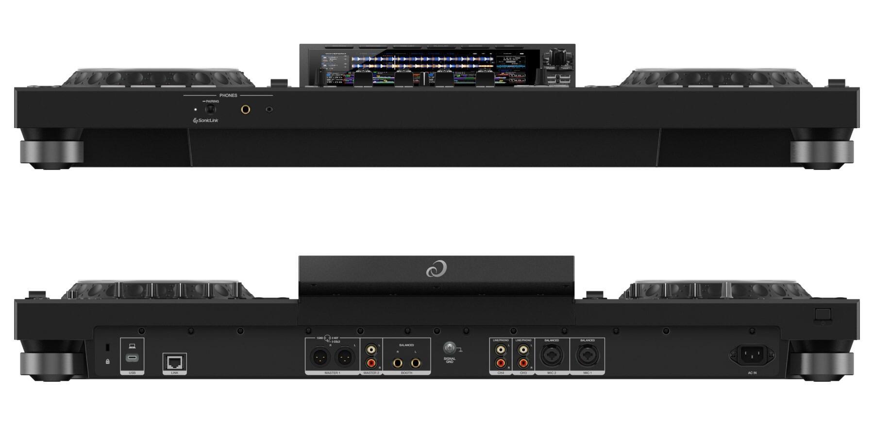 AlphaTheta XDJ-AZ 4-channel professional all-in-one DJ system front and rear