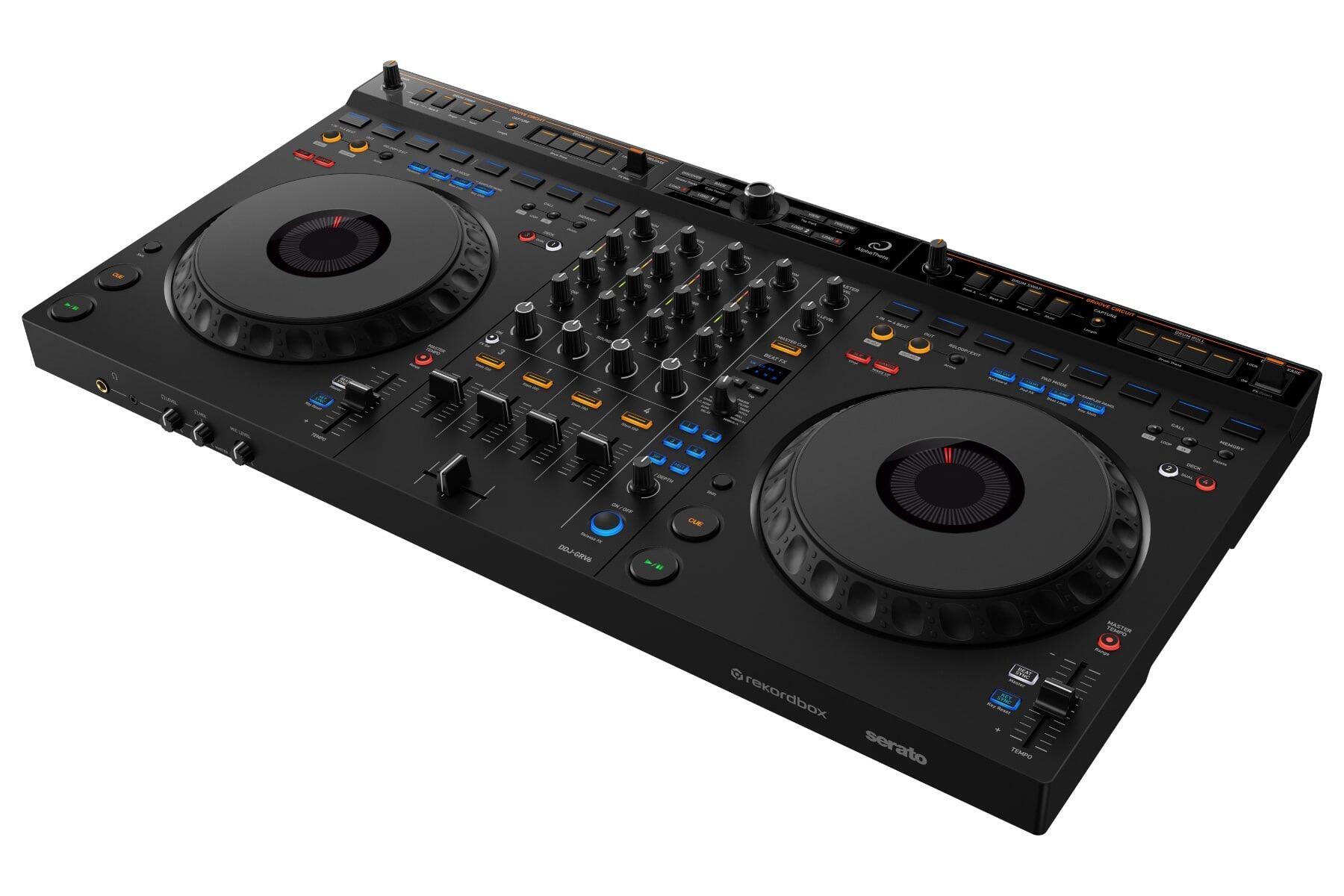 AlphaTheta DDJ-GRV6 DJ controller angle