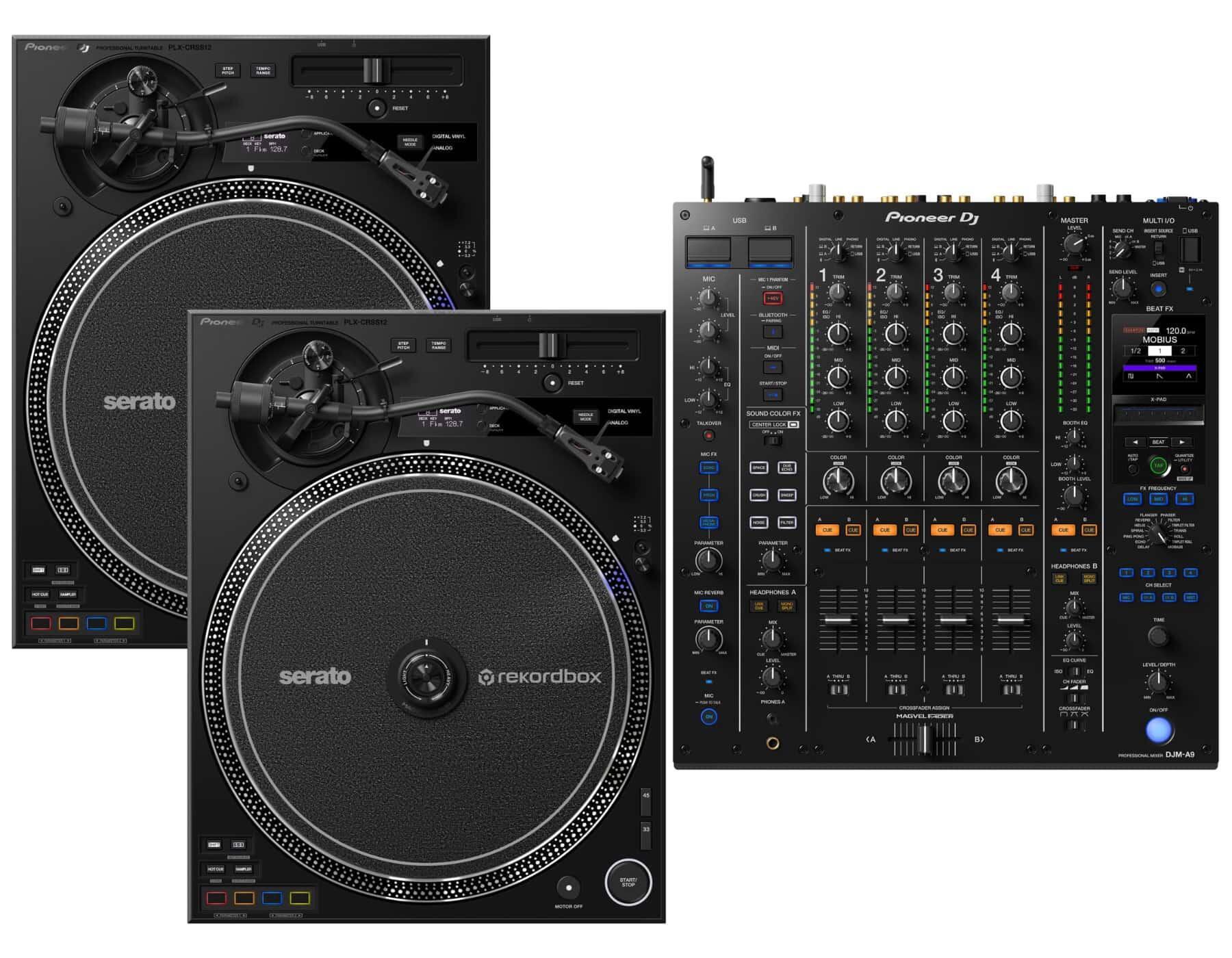 Pioneer DJ PLX-CRSS12 & DJM-A9 Package
