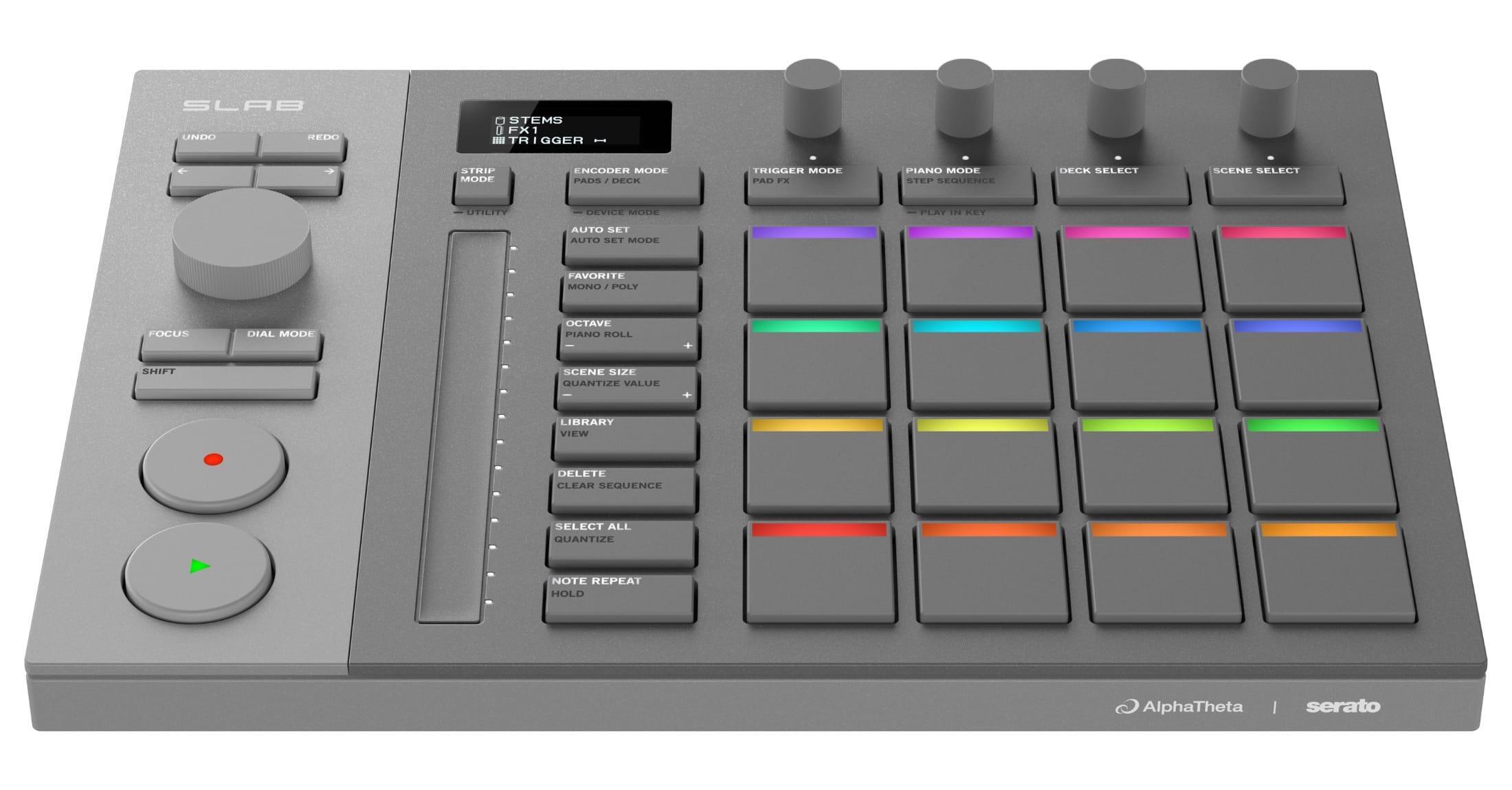 AlphaTheta SLAB Serato Studio Controller front angle