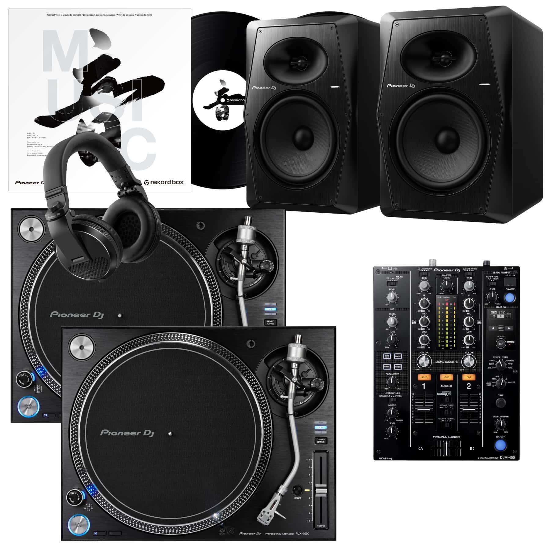 Pioneer DJ PLX-1000 & DJM-450 VM-80 Bundle