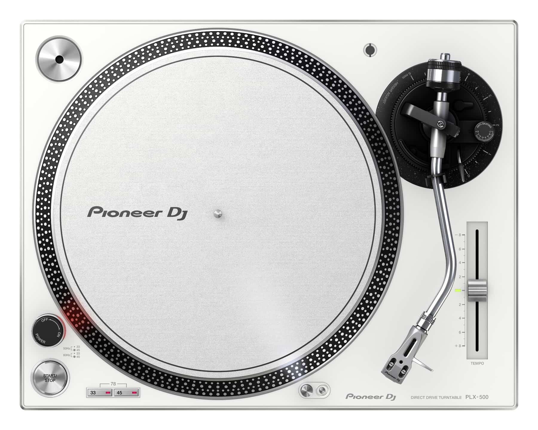 Pioneer DJ PLX-500-W turntable top