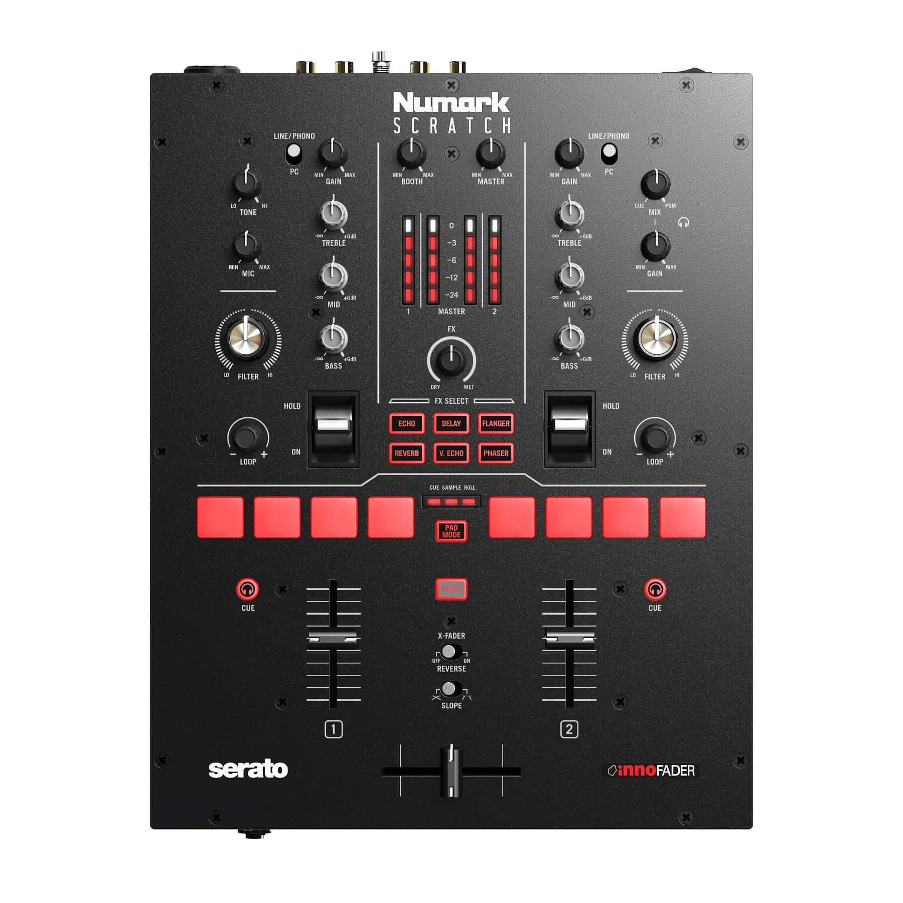 Numark SCRATCH 24-Bit 2-Channel Scratch Mixer top