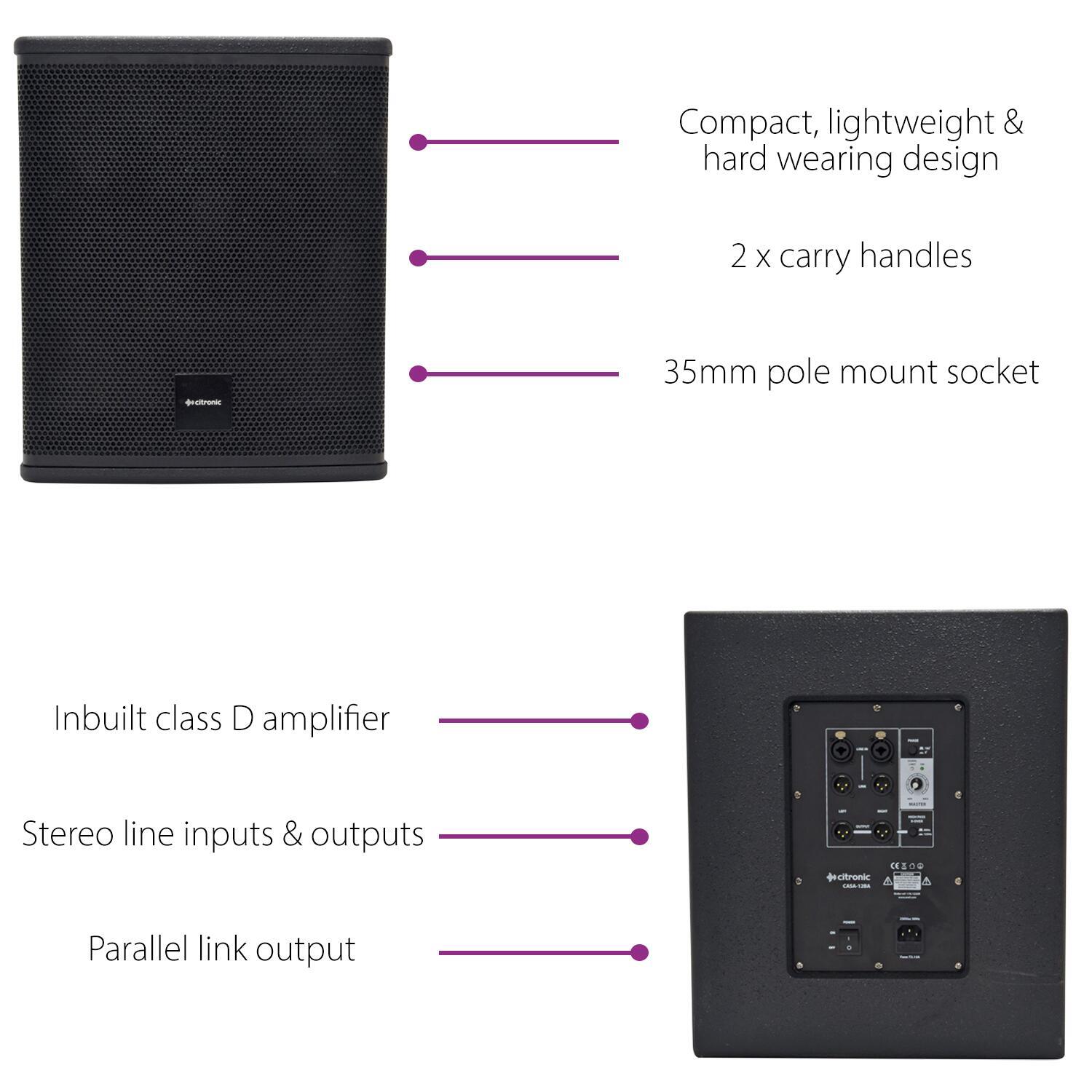 Citronic CASA-18BA Active Sub details