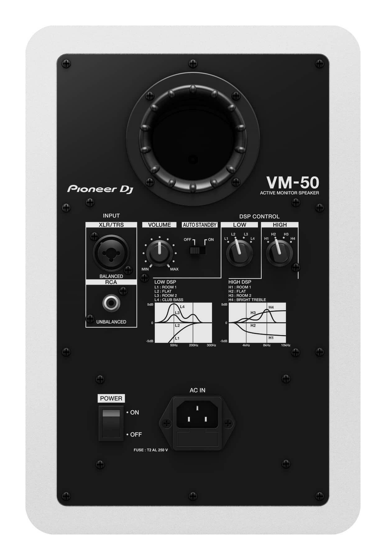 Pioneer DJ VM-50-W loudspeaker rear