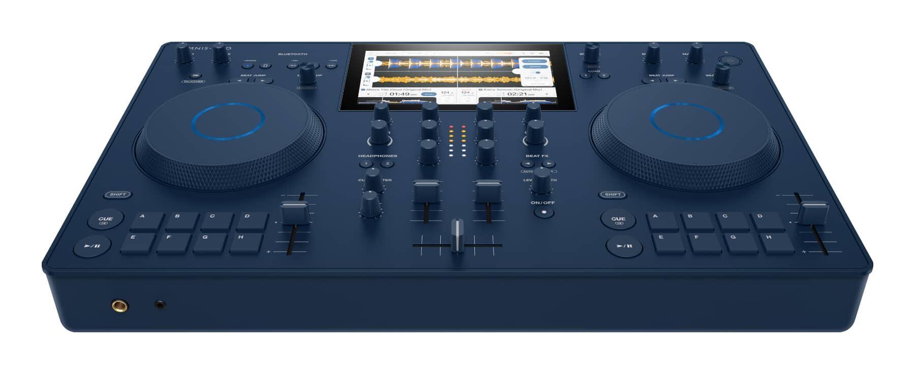 AlphaTheta OMNIS-DUO Portable All-In-One DJ System front angle
