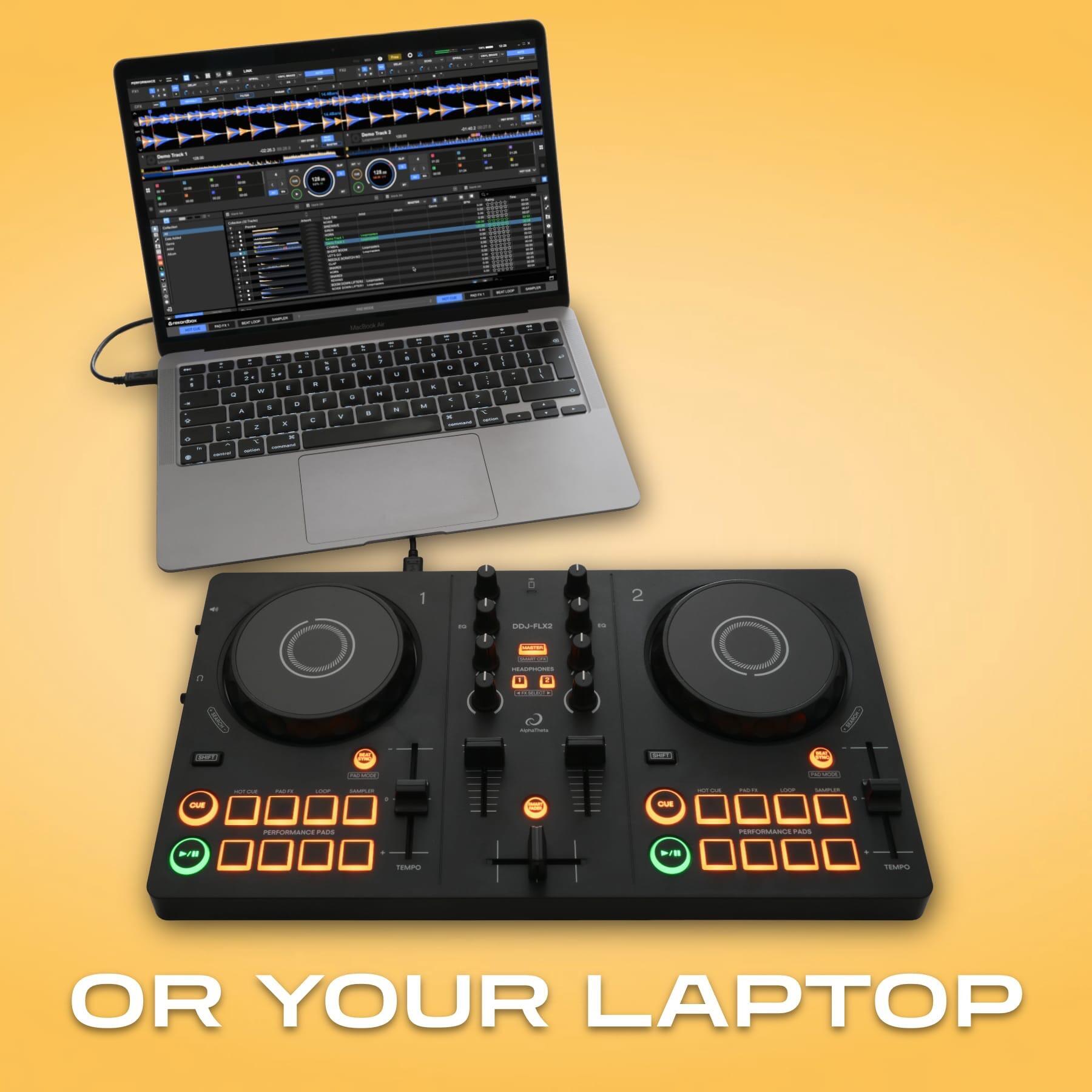 AlphaTheta DDJ-FLX2 use with your laptop