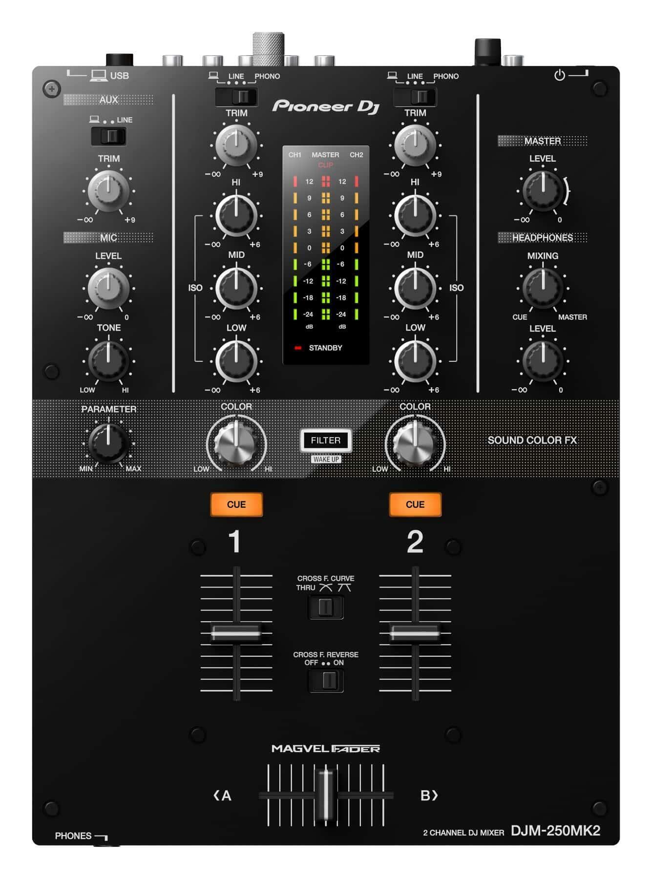 Pioneer DJ DJM-250MK2 DJ Mixer top