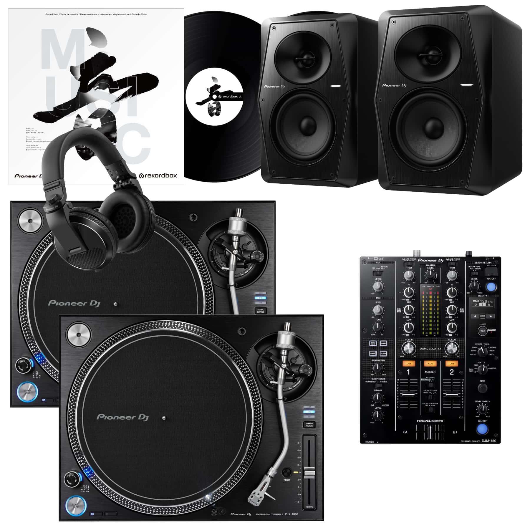 Pioneer DJ PLX-1000 & DJM-450 VM-50 Bundle