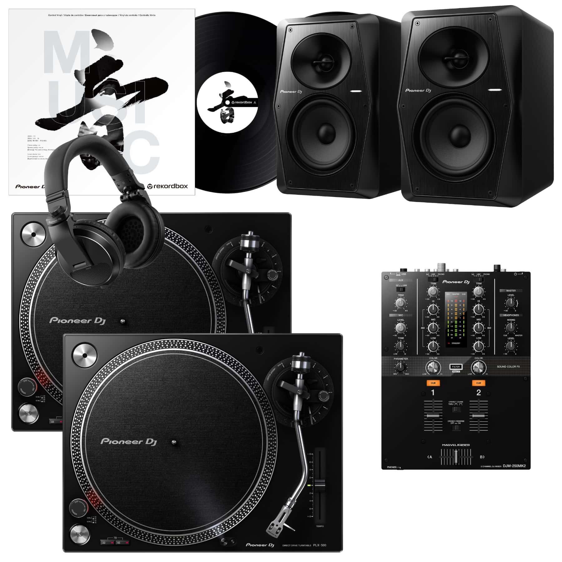 Pioneer DJ PLX-500 & DJM-250MK2 Pro Bundle
