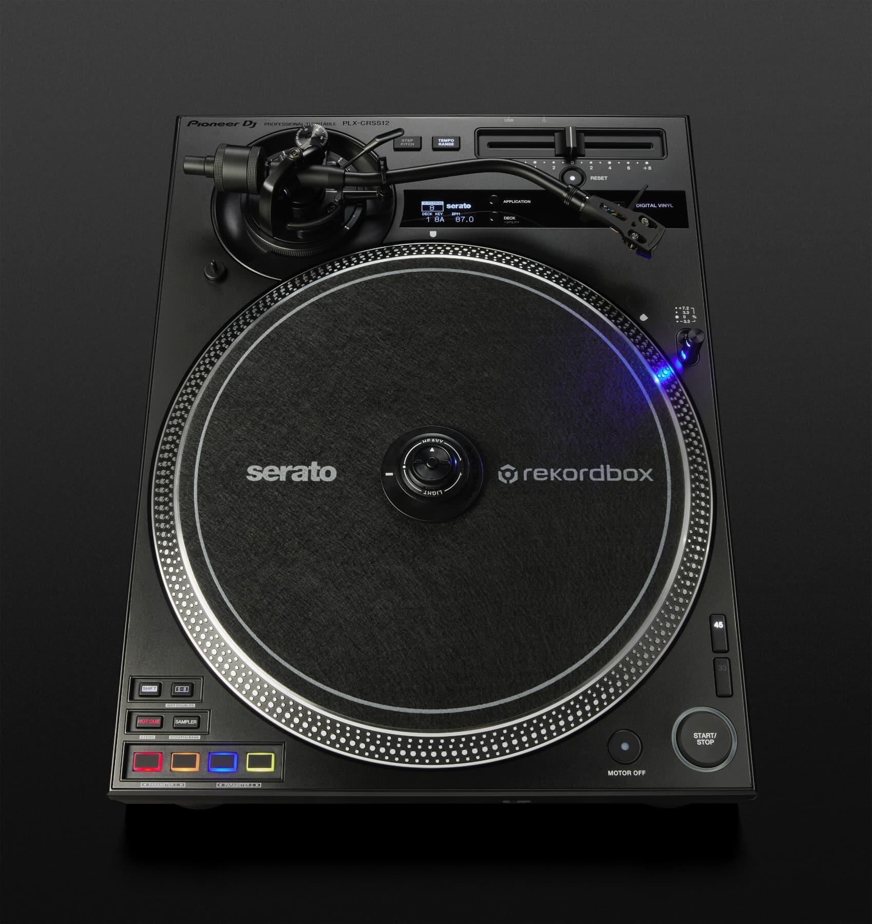 Pioneer DJ PLX-CRSS12 Hybrid Turntable photo front angle