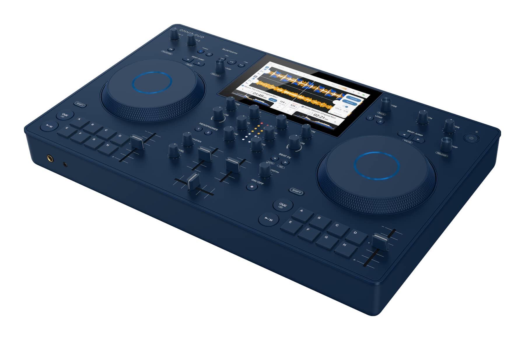 AlphaTheta OMNIS-DUO Portable All-In-One DJ System angle
