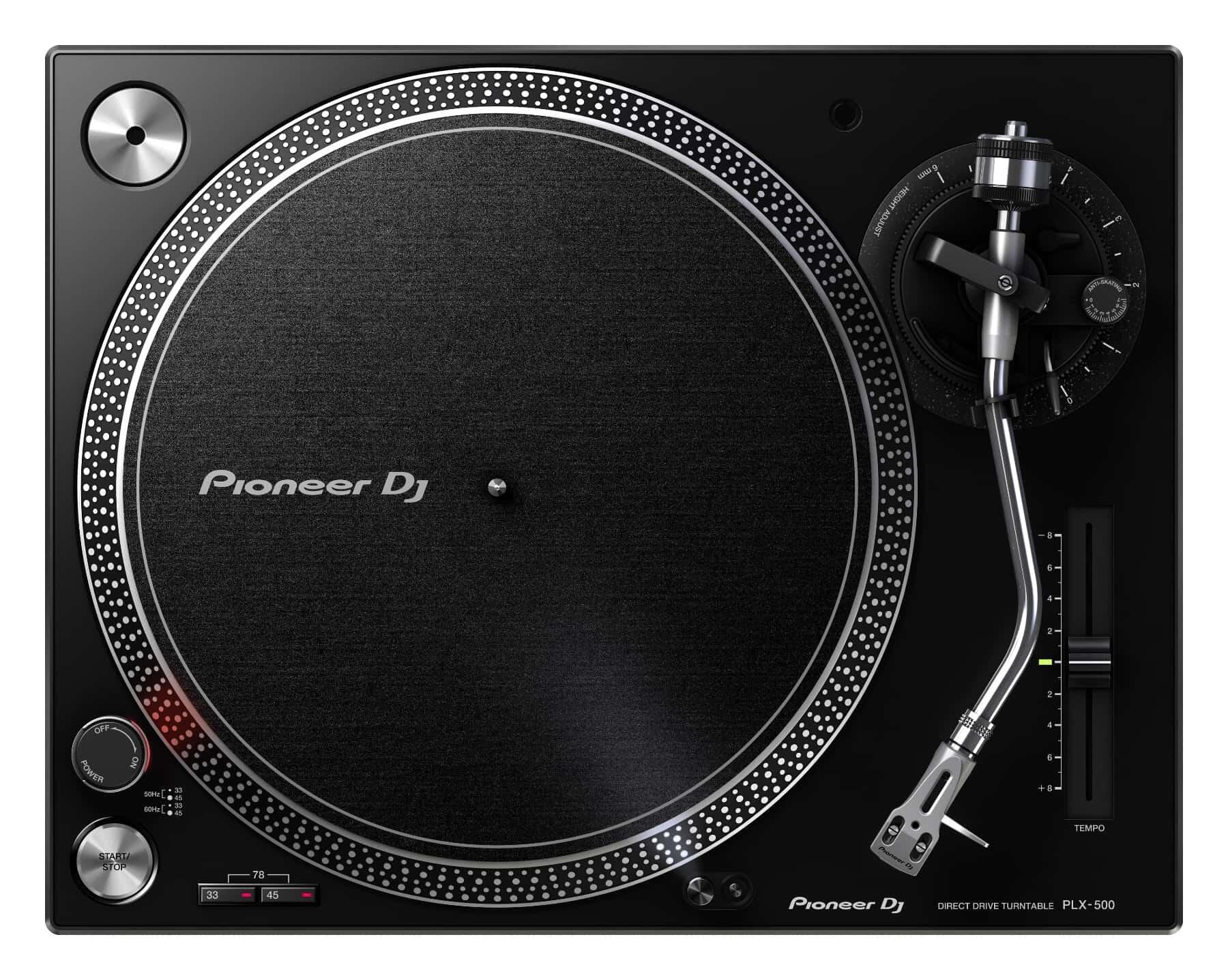 Pioneer DJ PLX-500-K DJ turntable top
