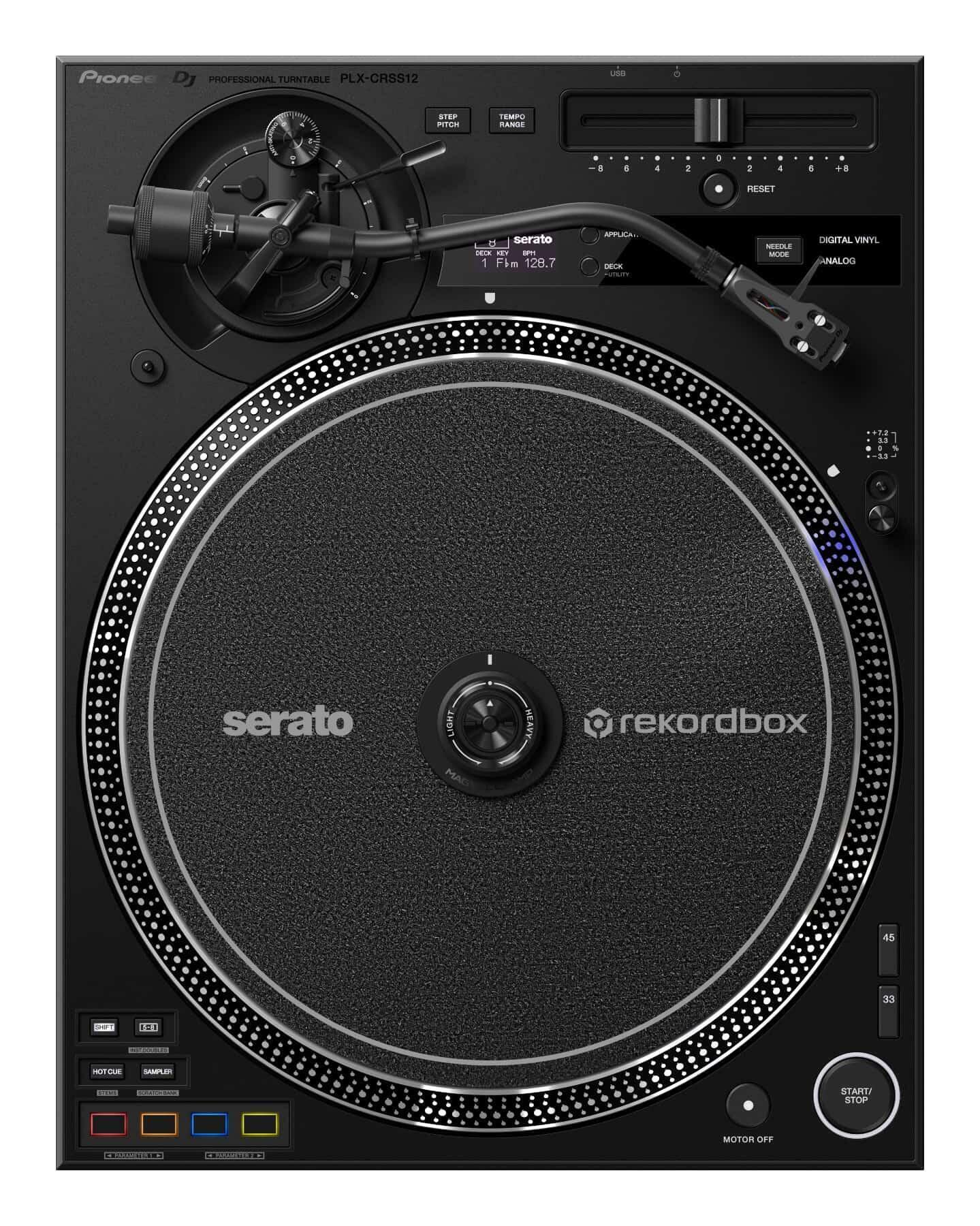 Pioneer DJ PLX-CRSS12 Hybrid Turntable top