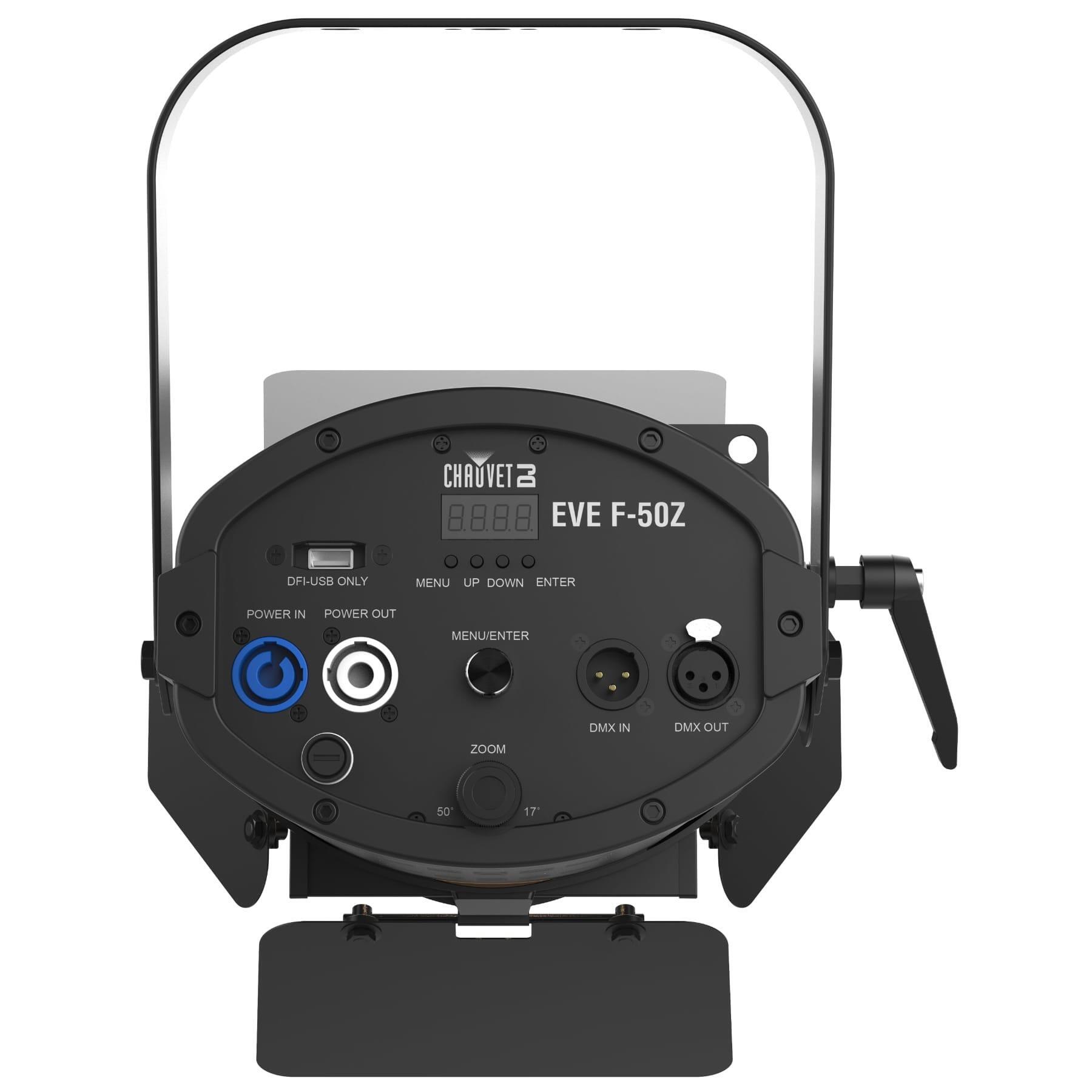 Chauvet DJ EVE F-50Z LED Fresnel with barn doors rear