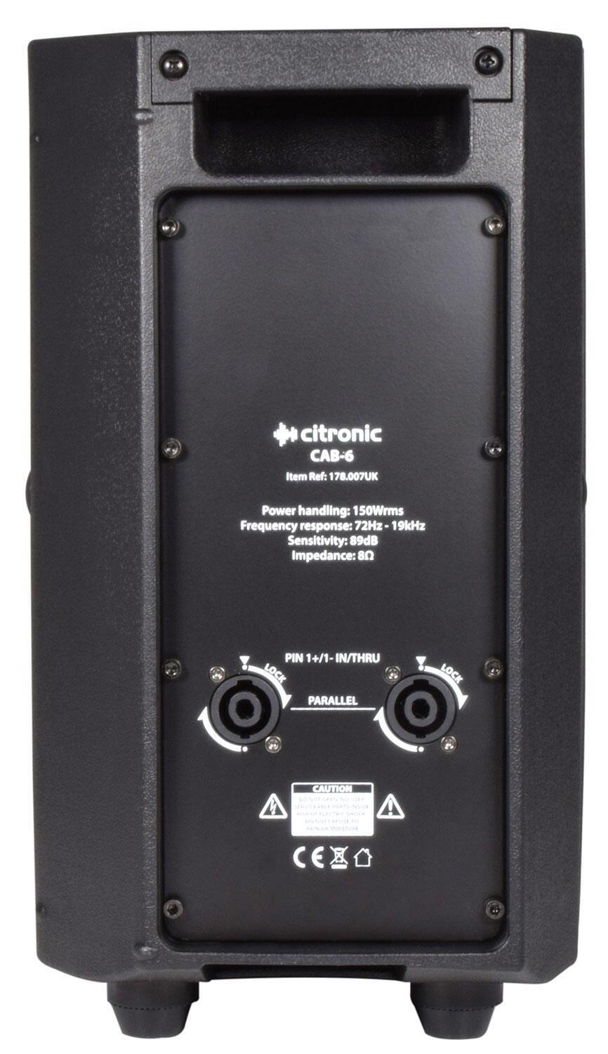 Citronic CAB-6 Passive Speaker rear