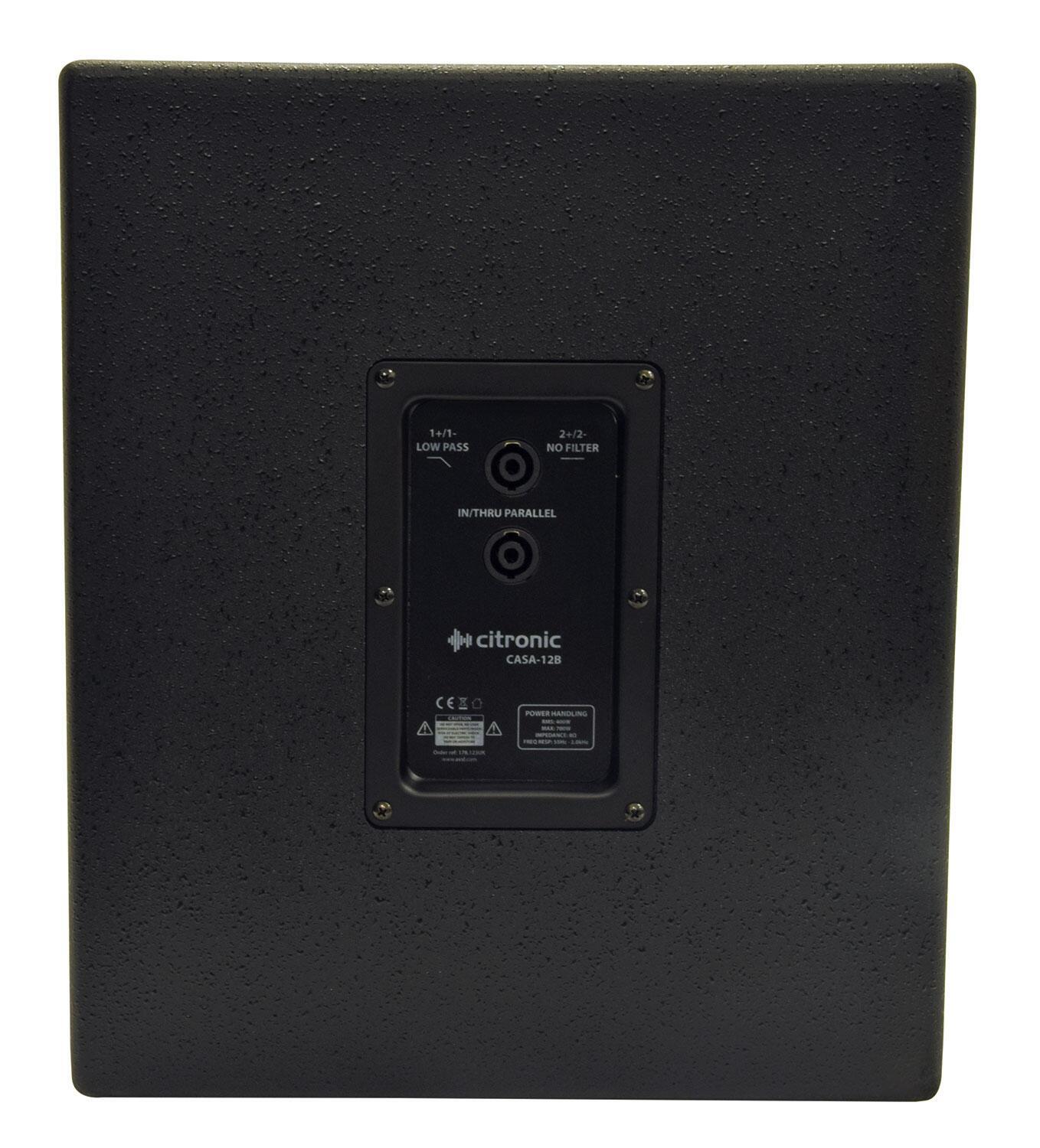 Citronic CASA-12B Passive Sub rear