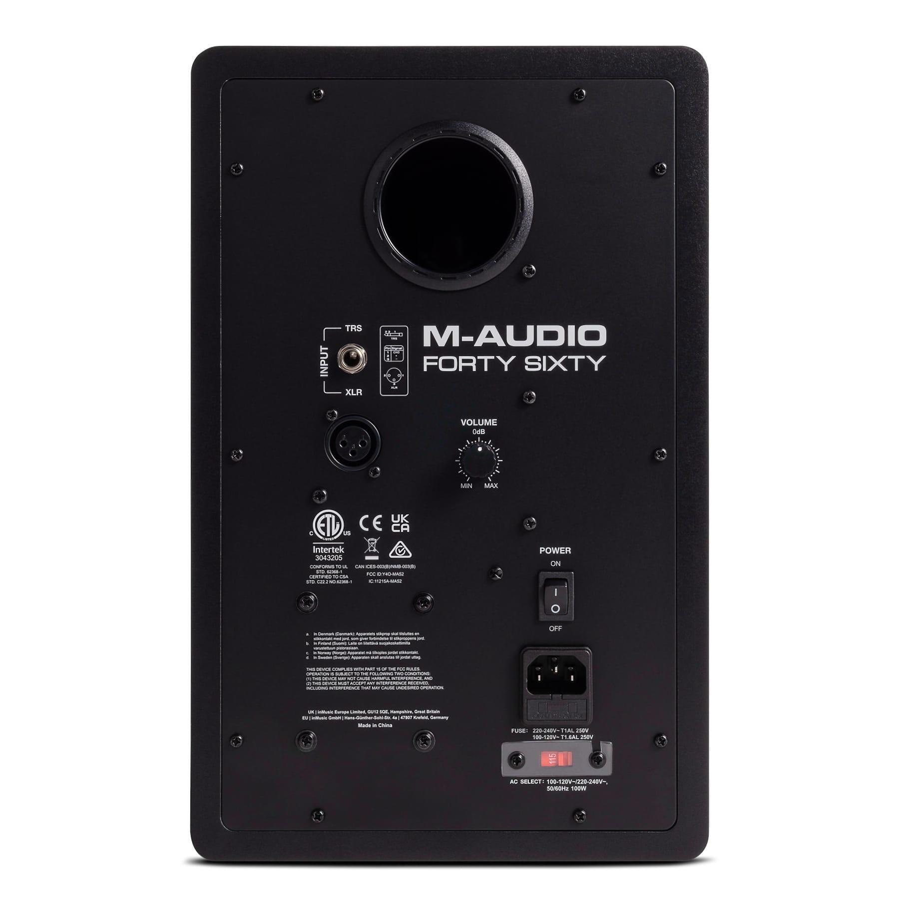 M-Audio Forty Sixty 6.5-inch Active Studio Monitor rear