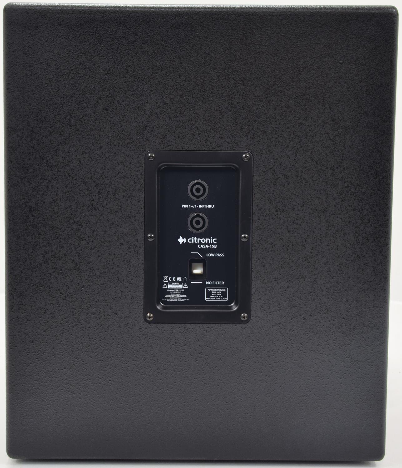 Citronic CASA-15B Passive Sub rear