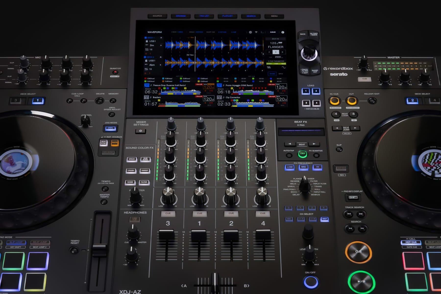 AlphaTheta XDJ-AZ 4-channel professional all-in-one DJ system lifestyle image 1