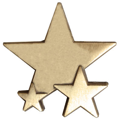 Triple Star Badge - PLAIN