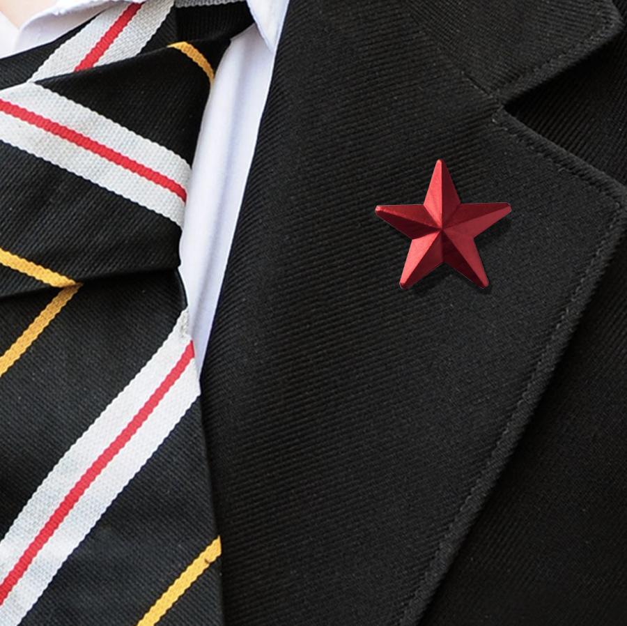 3D Red Star Badge
