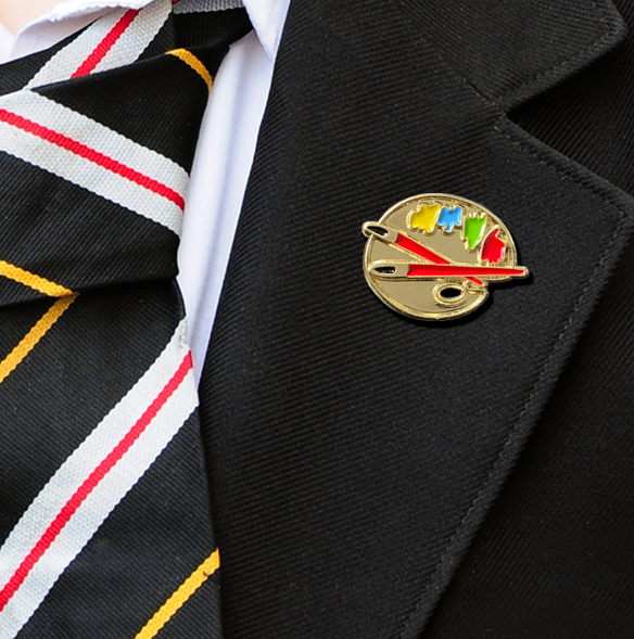 Art Palette Badge on blazer