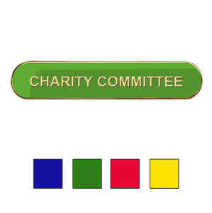 Coloured Bar Shaped Charity Committee Badges