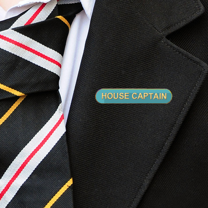 Light Blue Bar Shaped House Captain Badge