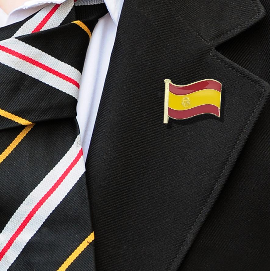 Spain Flag Badge on Lapelle